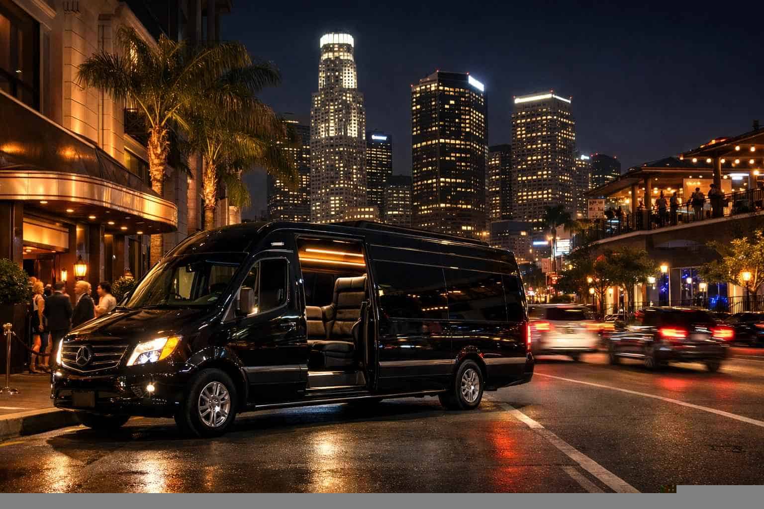 Do you service nightlife areas and downtown districts in Los Angeles California for hourly charters?
