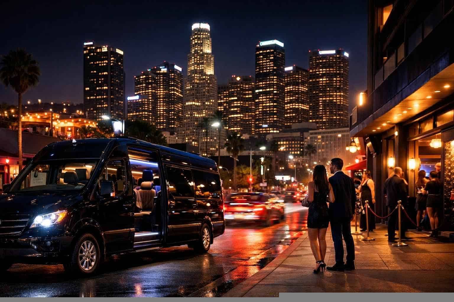 Do you service nightlife areas and downtown districts in Los Angeles California for hourly charters