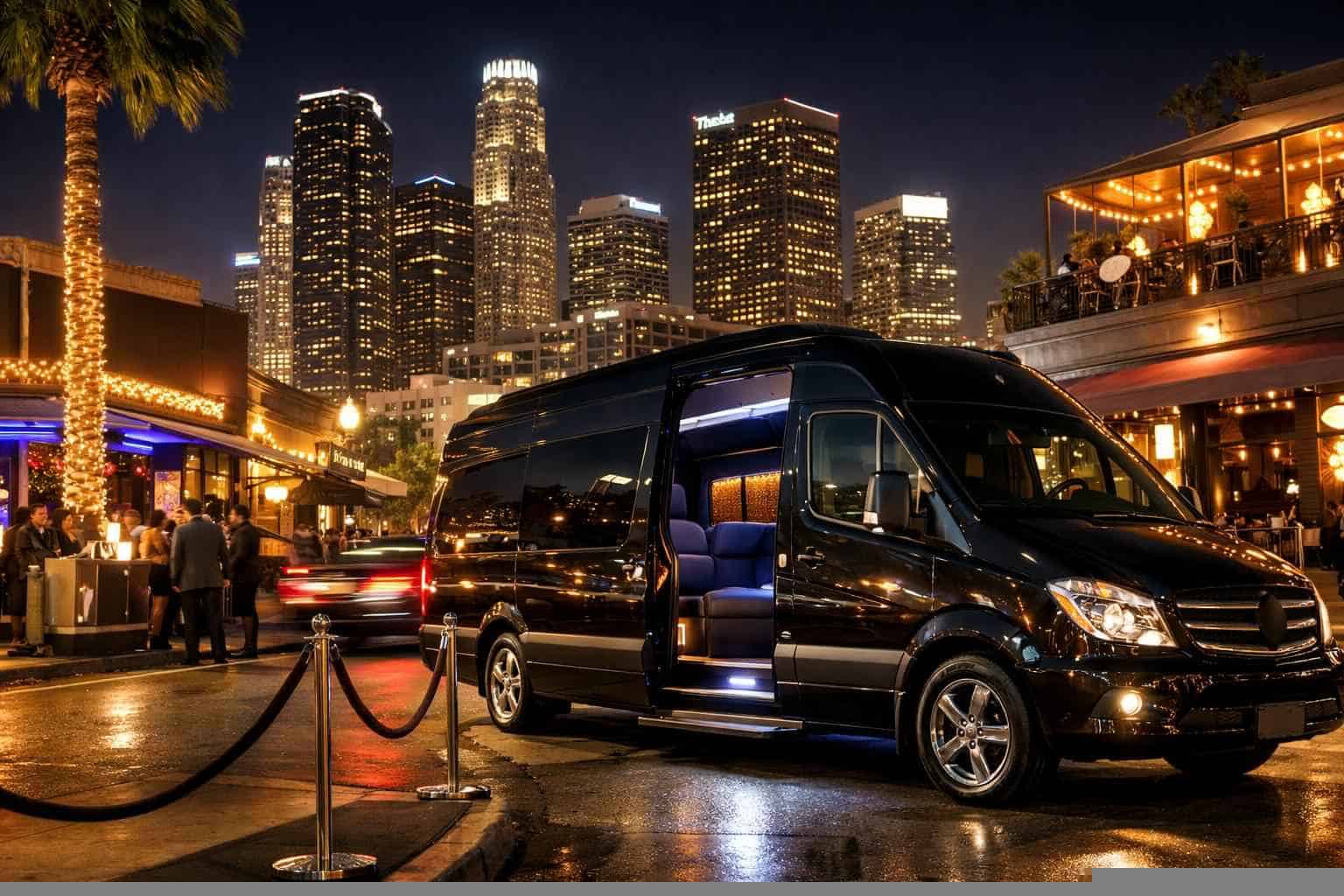 Do you service nightlife areas and downtown districts in Los Angeles California for hourly charters?