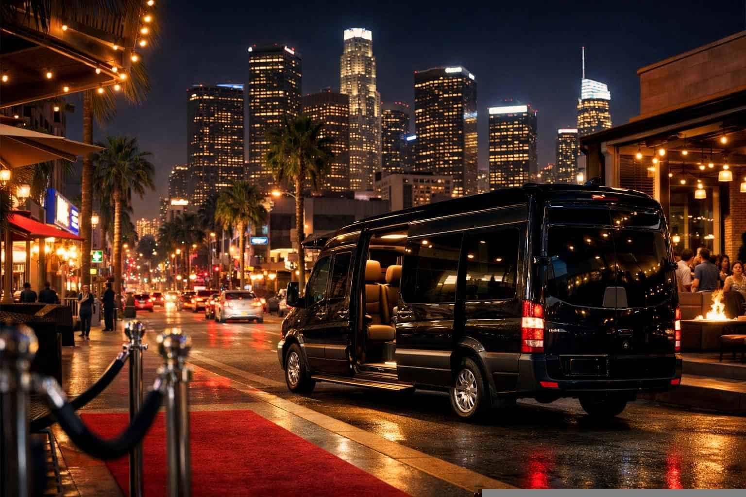 Do you service nightlife areas and downtown districts in Los Angeles California for hourly charters?