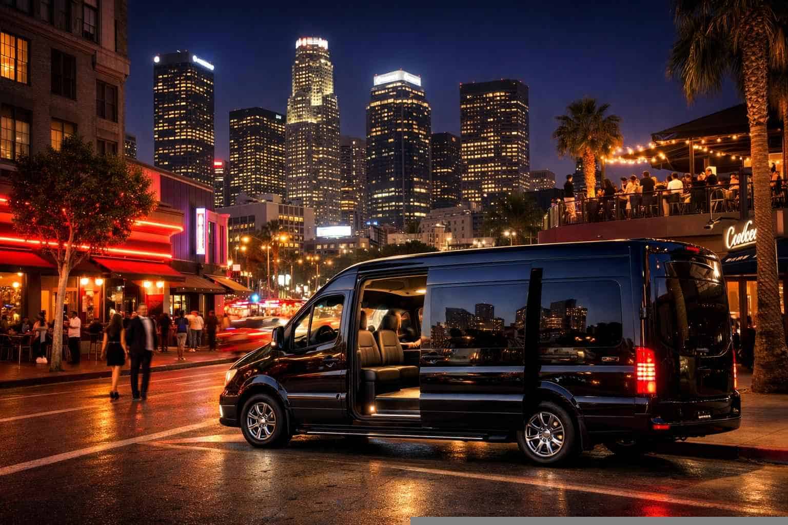 Do you service nightlife areas and downtown districts in Los Angeles California for hourly charters?
