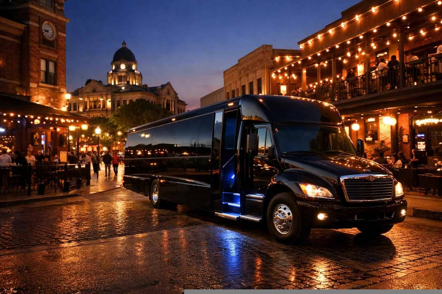 Do you service nightlife areas and downtown districts in McKinney Texas for hourly charters?
