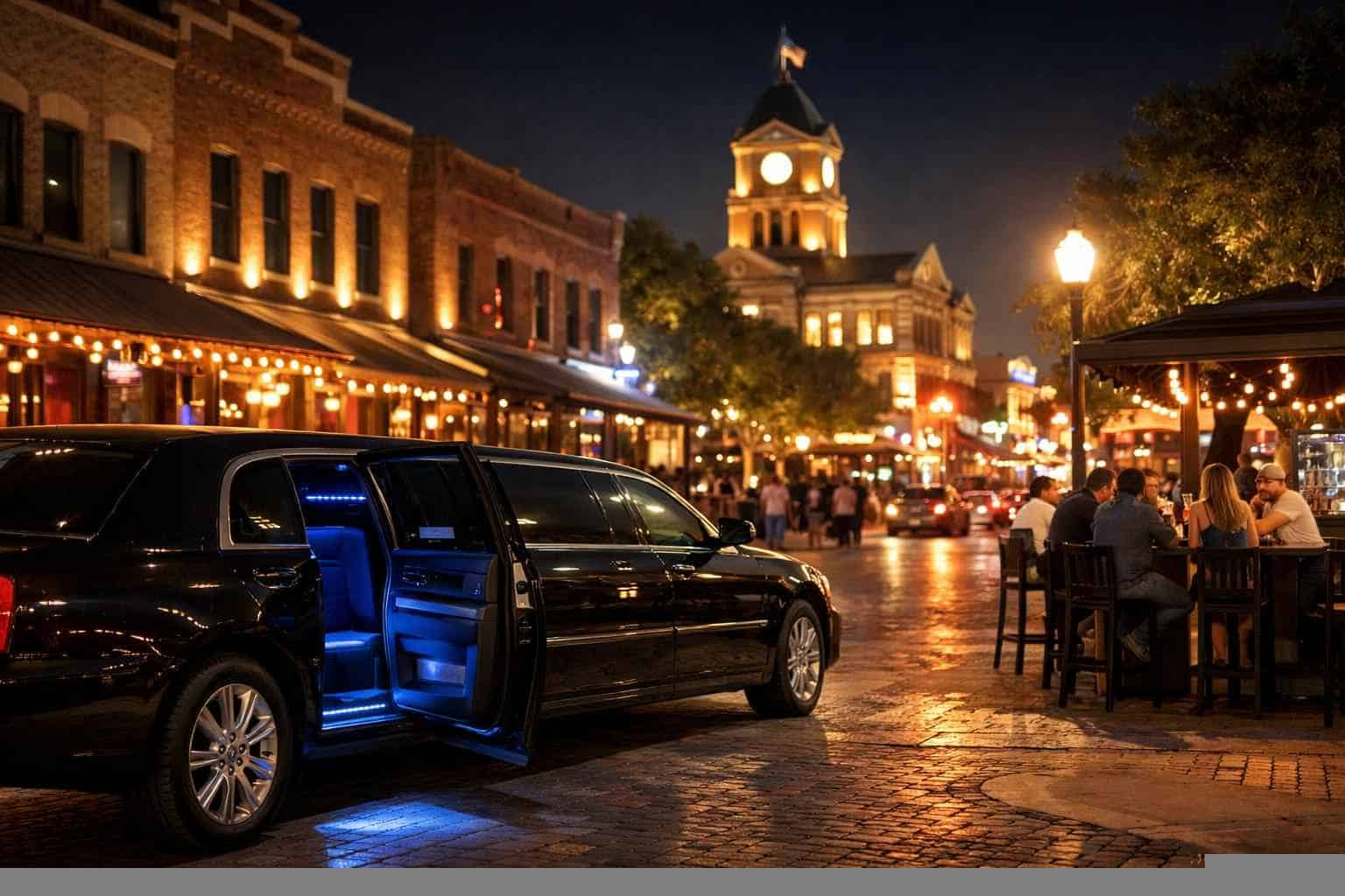 Do You Service Nightlife Areas And Downtown Districts In McKinney Texas For Hourly Charters?