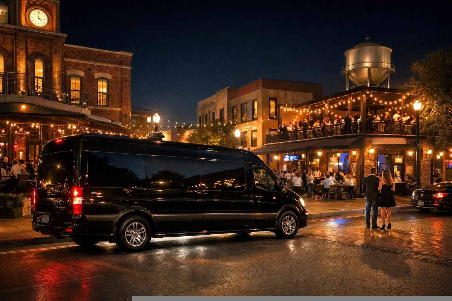 Do You Service Nightlife Areas And Downtown Districts In McKinney Texas For Hourly Charters?
