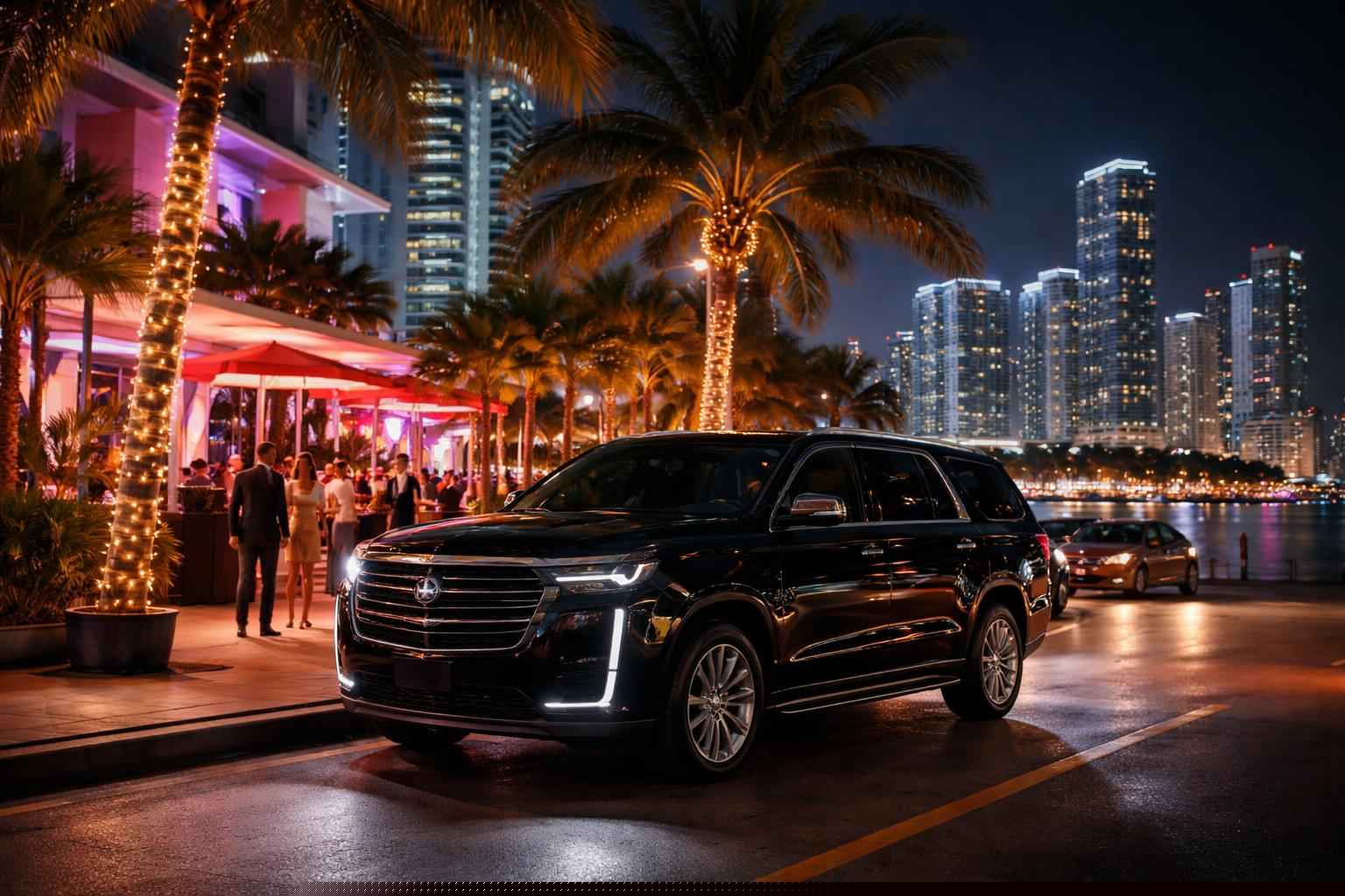 Do you service nightlife areas and downtown districts in Miami Florida for hourly charters?