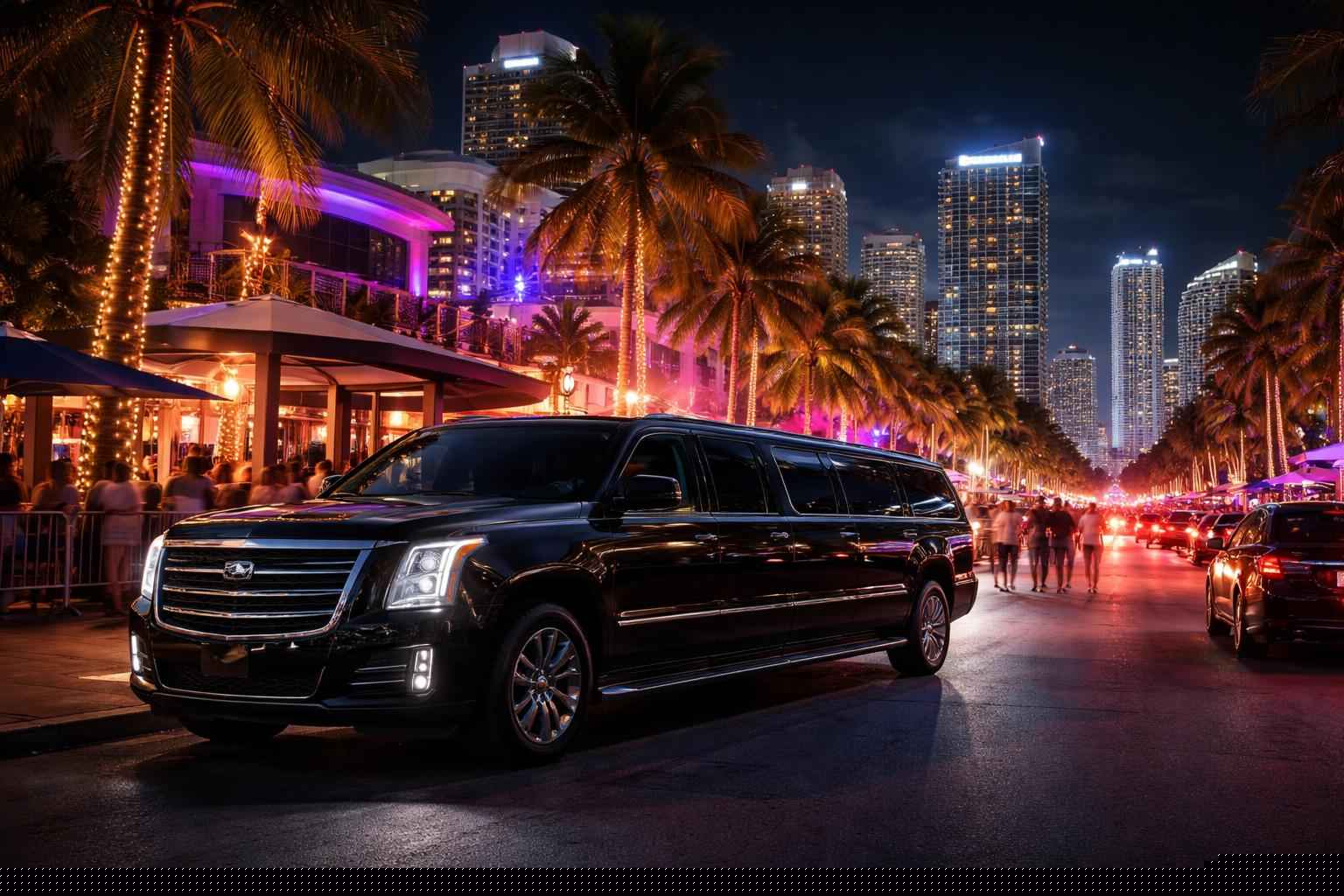 Do you service nightlife areas and downtown districts in Miami Florida for hourly charters?
