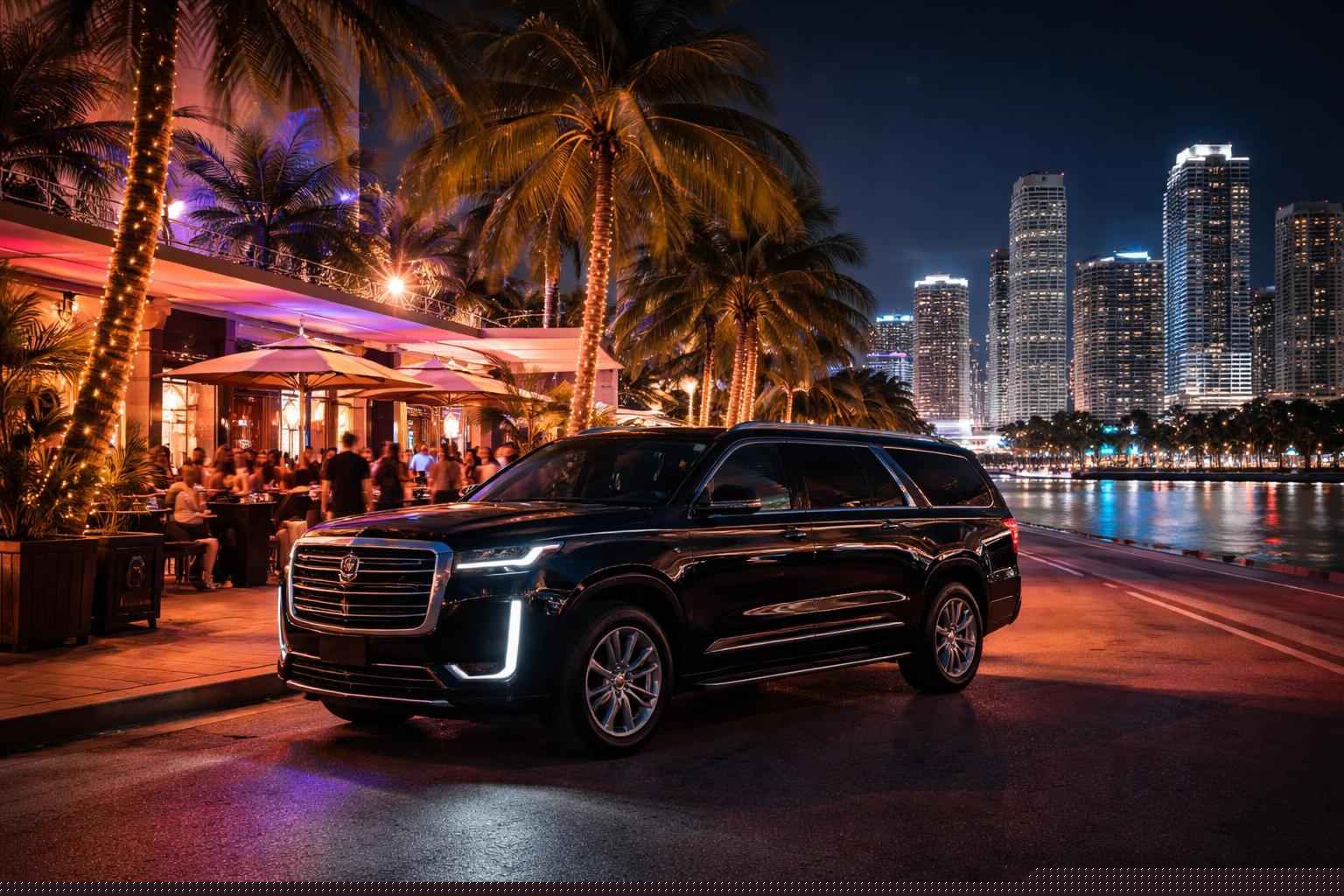 Do you service nightlife areas and downtown districts in Miami Florida for hourly charters?