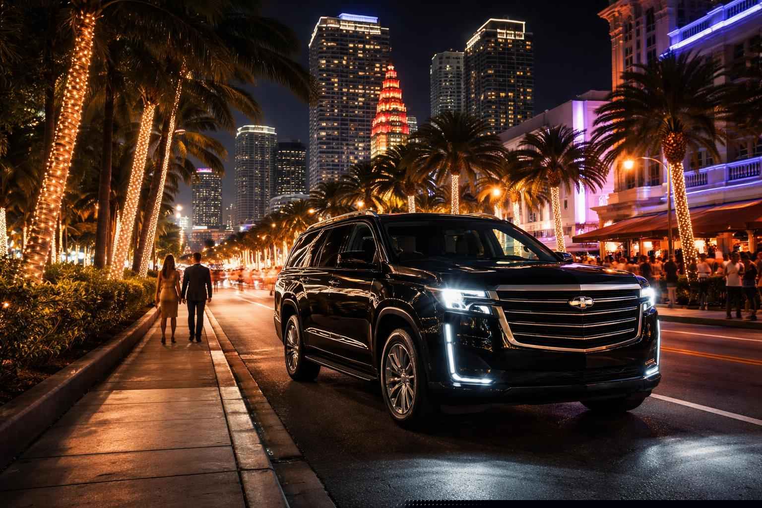Do you service nightlife areas and downtown districts in Miami Florida for hourly charters?