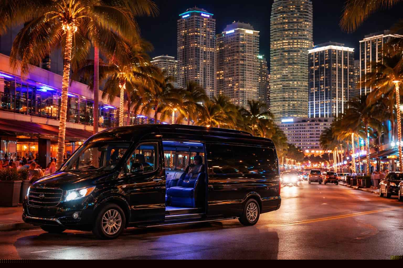 Do you service nightlife areas and downtown districts in Miami Florida for hourly charters?