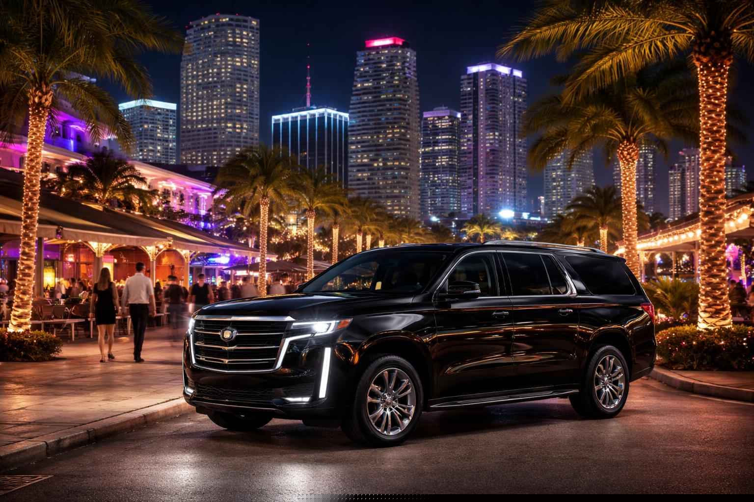 Do you service nightlife areas and downtown districts in Miami Florida for hourly charters?