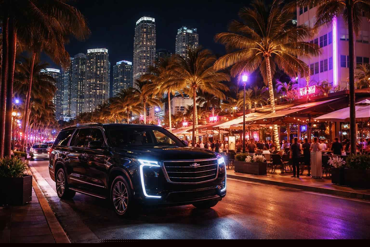 Do You Service Nightlife Areas And Downtown Districts In Miami Florida For Hourly Charters?