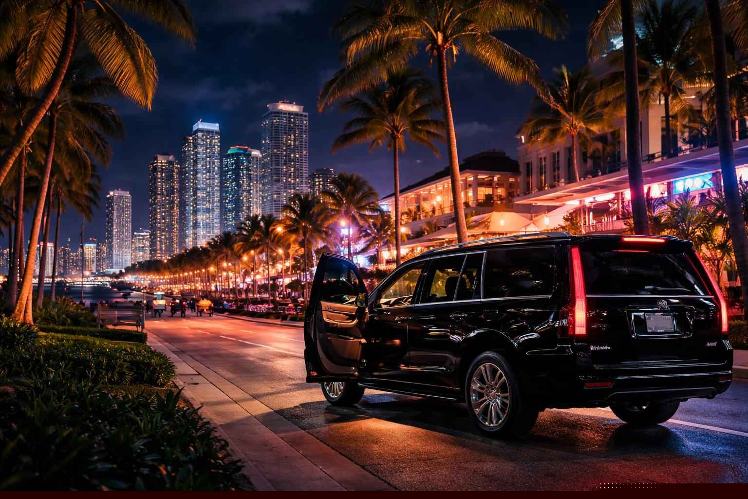 Do you service nightlife areas and downtown districts in Miami Florida for hourly charters?