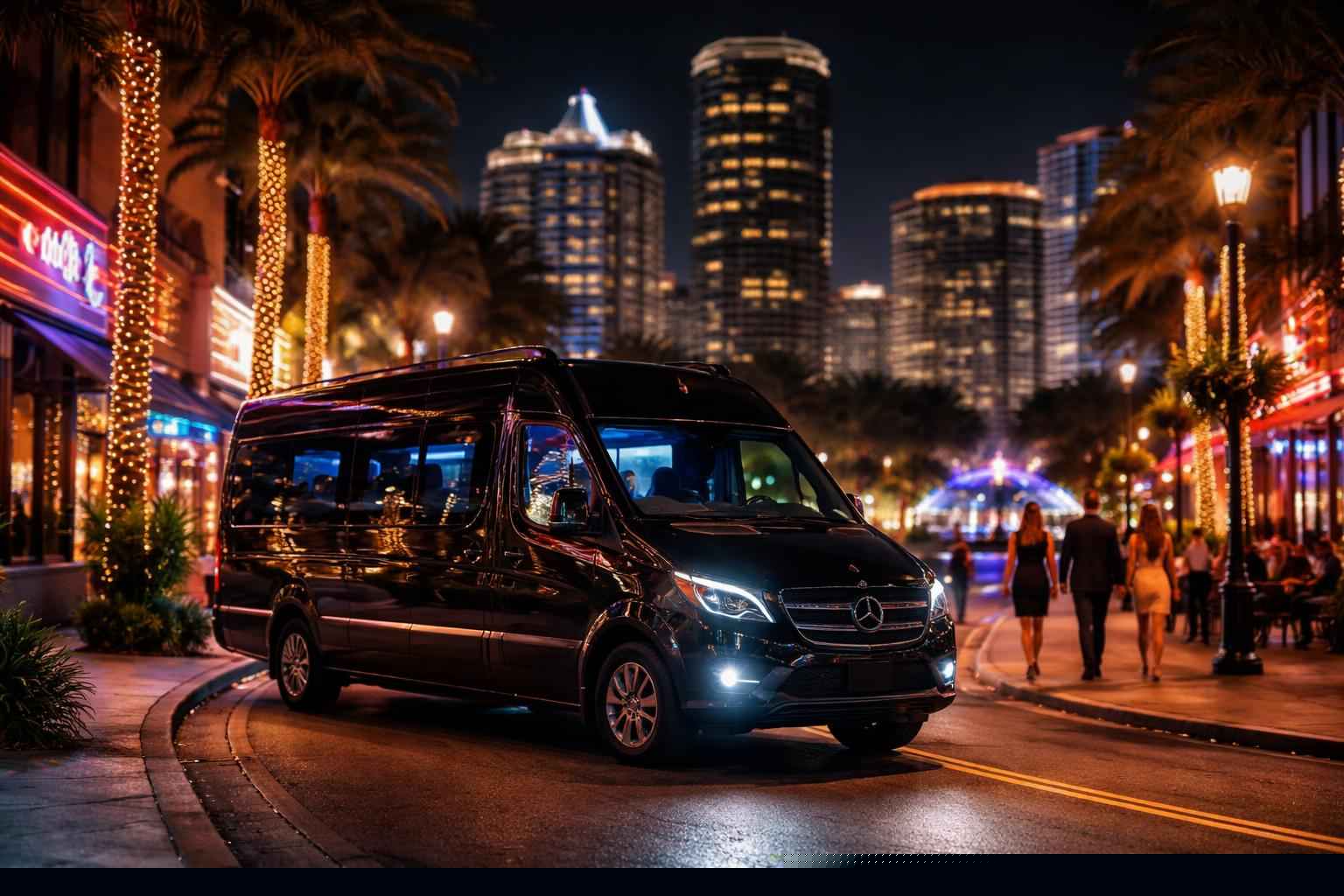 Do you service nightlife areas and downtown districts in Orlando Florida for hourly charters?