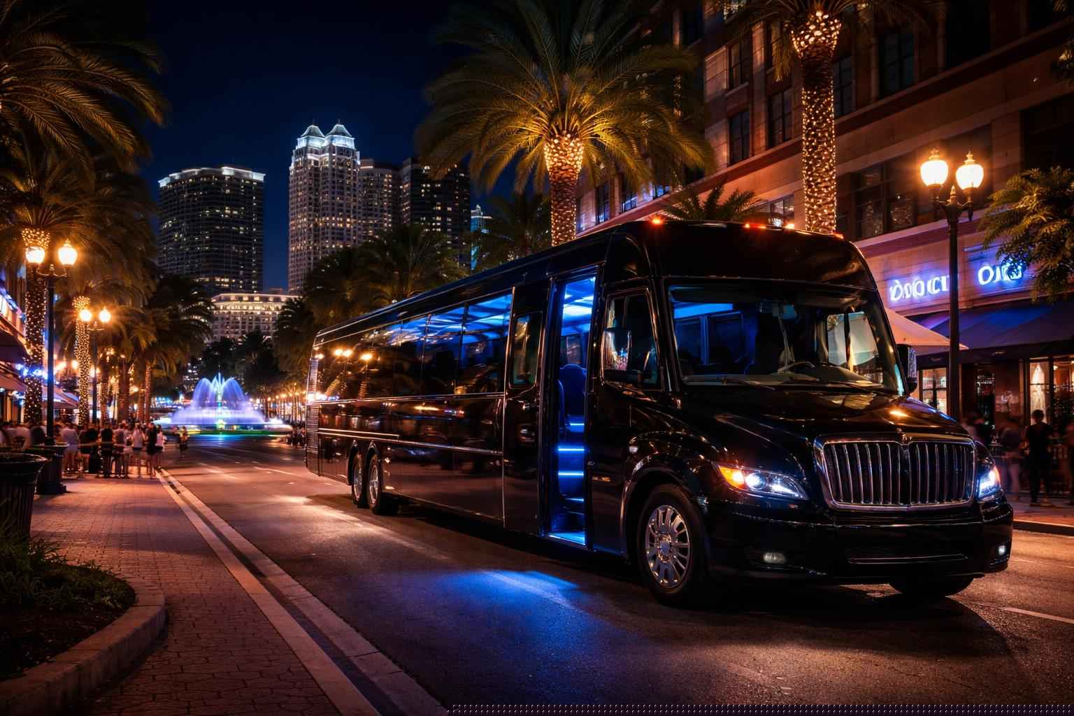 Do You Service Nightlife Areas And Downtown Districts In Orlando Florida For Hourly Charters