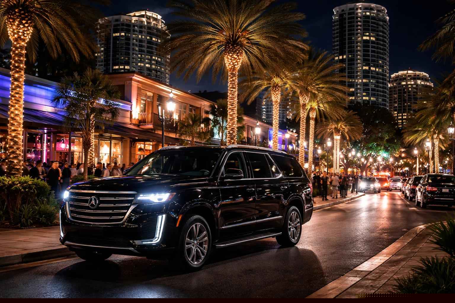 Do you service nightlife areas and downtown districts in Orlando Florida for hourly charters