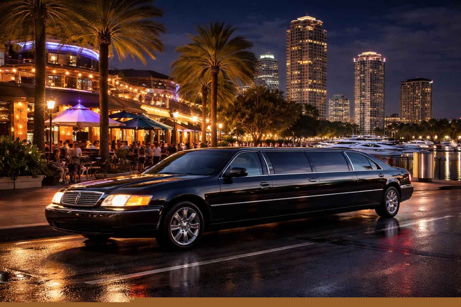 Do you service nightlife areas and downtown districts in St. Petersburg Florida for hourly charters?