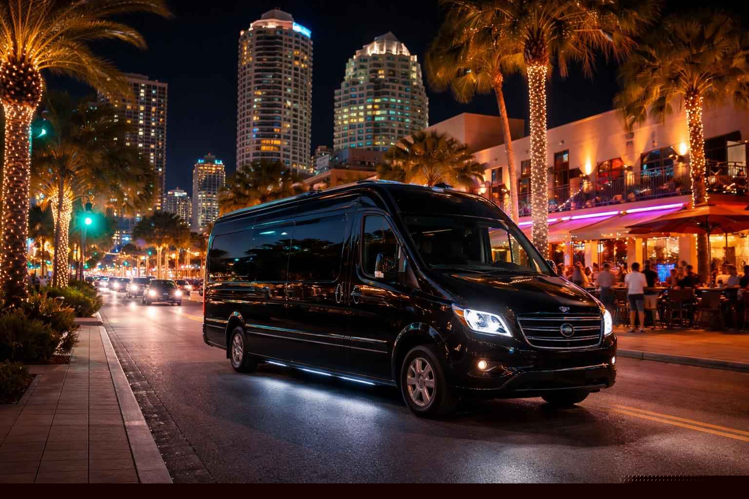 Do you service nightlife areas and downtown districts in St. Petersburg Florida for hourly charters?