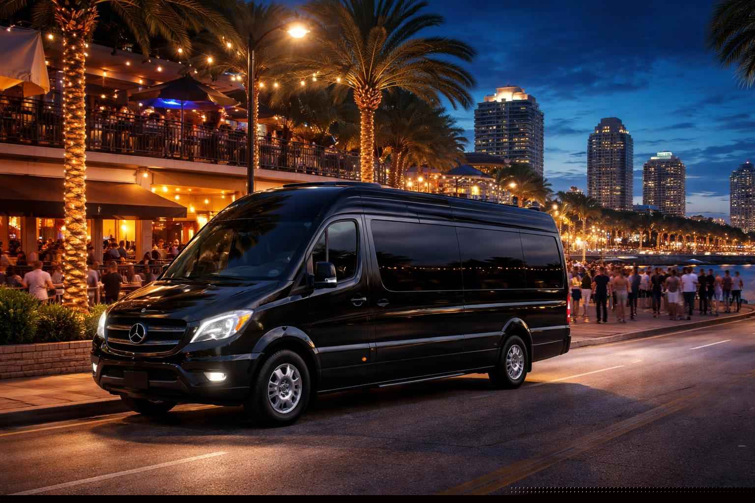 Do you service nightlife areas and downtown districts in St. Petersburg Florida for hourly charters?