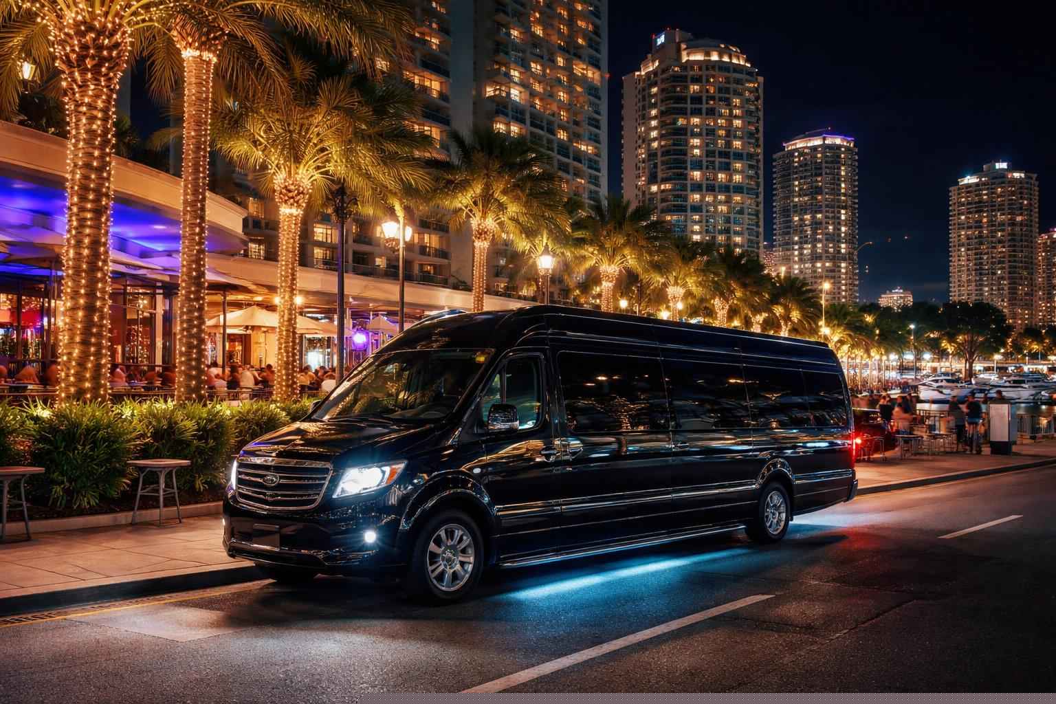 Do you service nightlife areas and downtown districts in St. Petersburg Florida for hourly charters?