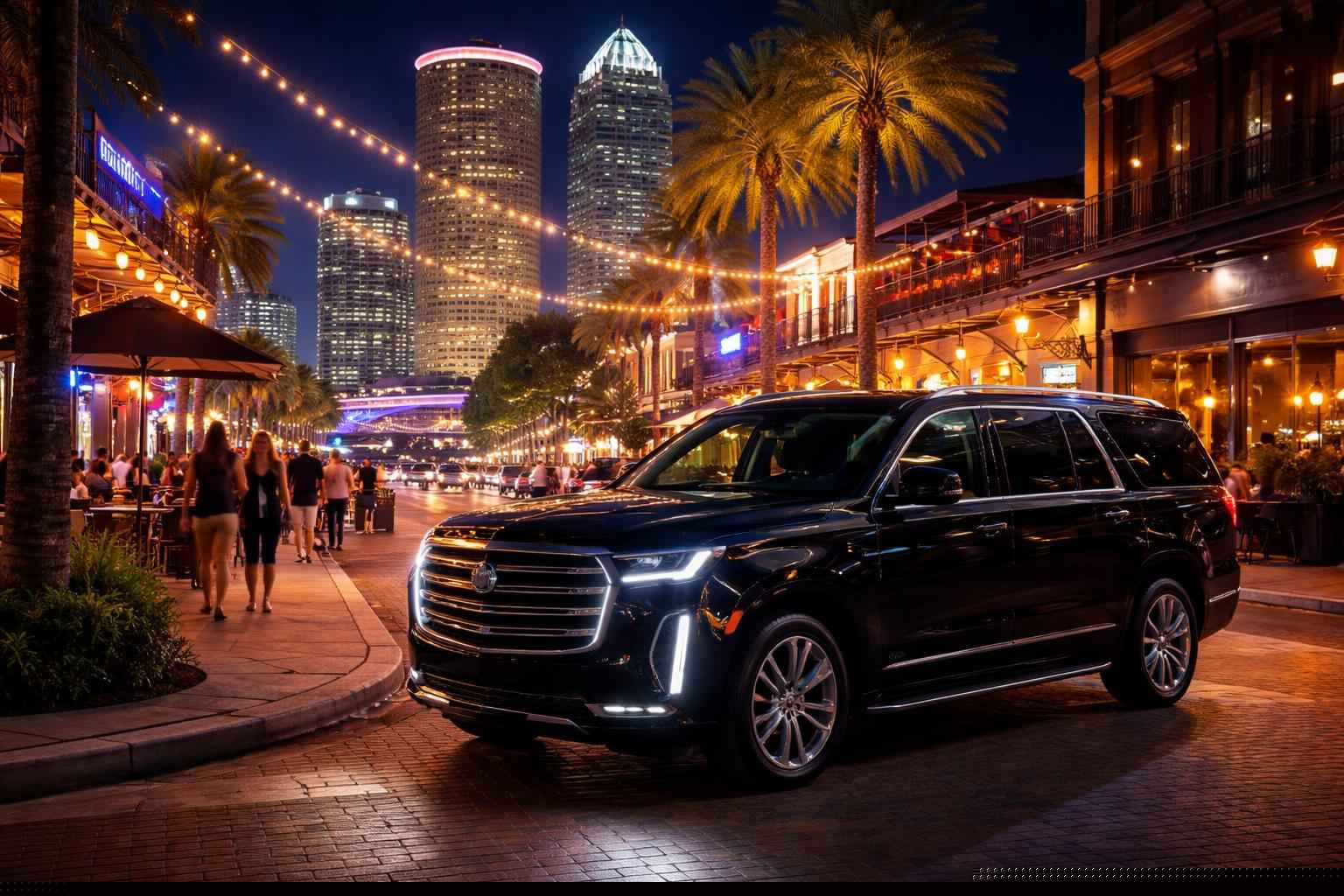 Do you service nightlife areas and downtown districts in Tampa Florida for hourly charters?