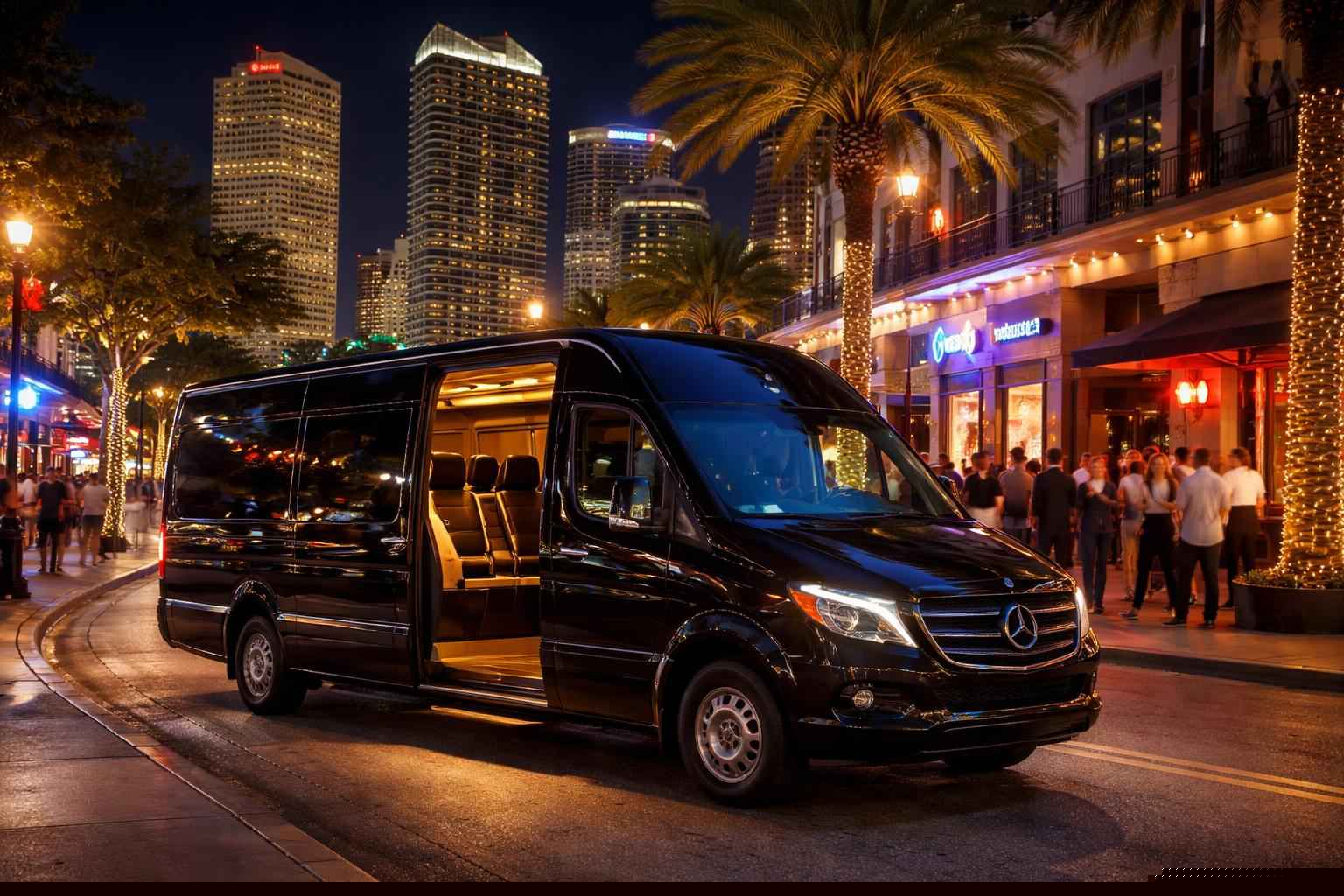 Do you service nightlife areas and downtown districts in Tampa Florida for hourly charters