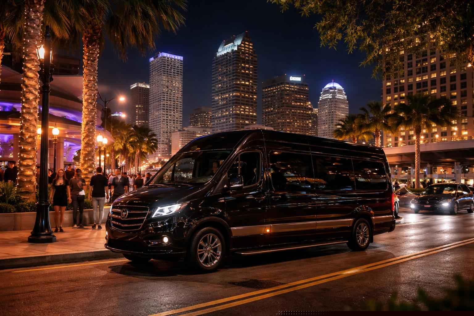 Do you service nightlife areas and downtown districts in Tampa Florida for hourly charters?