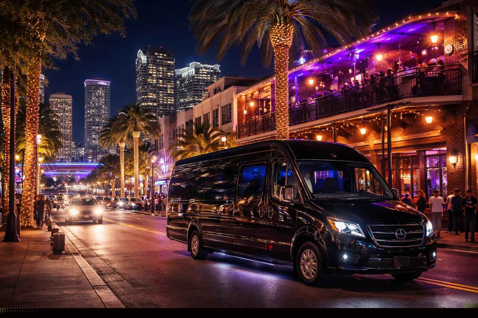 Do you service nightlife areas and downtown districts in Tampa Florida for hourly charters?