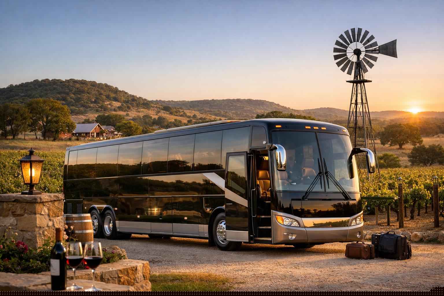 Fredericksburg Texas Charter Bus Service