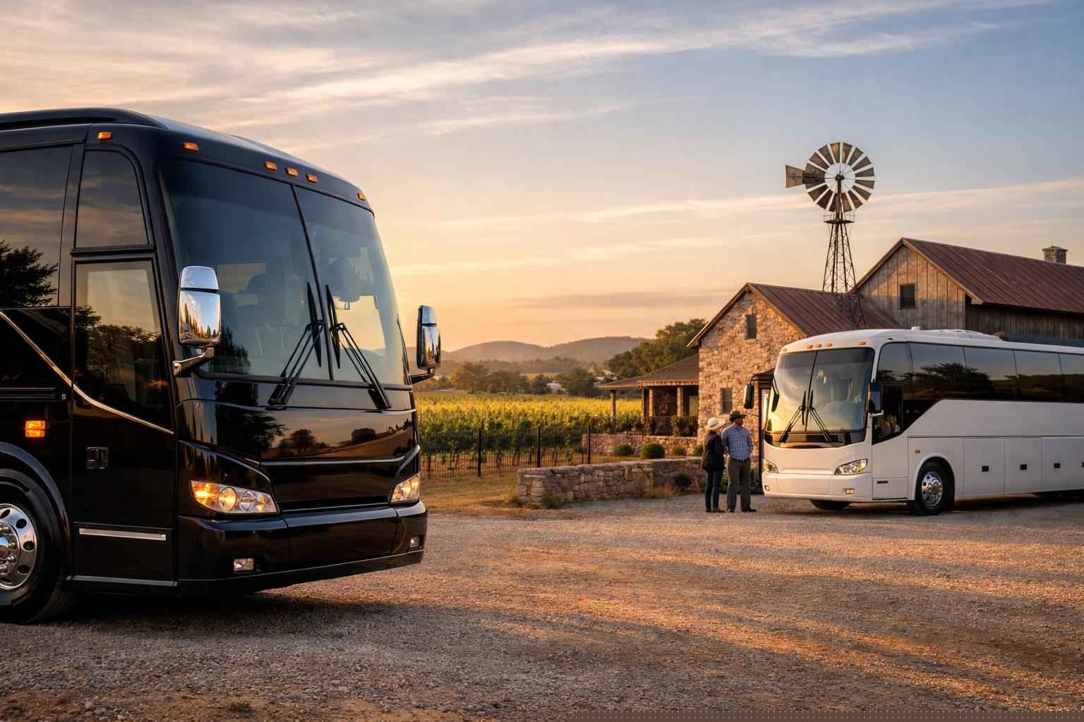 Fredericksburg TX Bus Options for Any Group