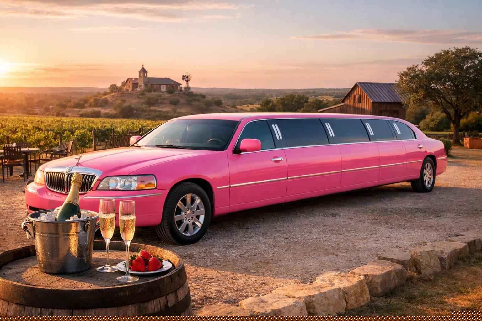 Fredericksburg Texas Pink Limos