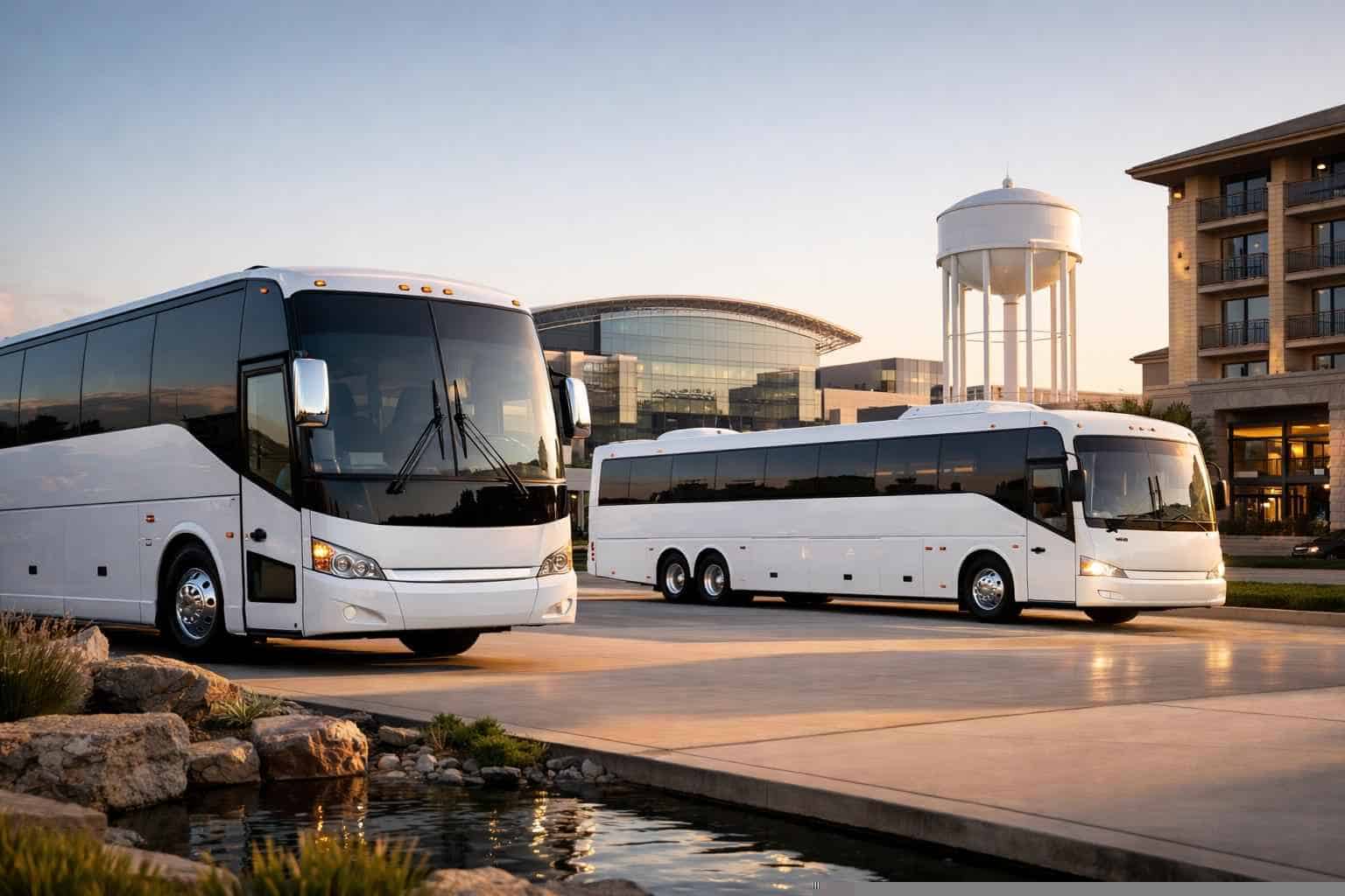 Frisco Texas White Buses