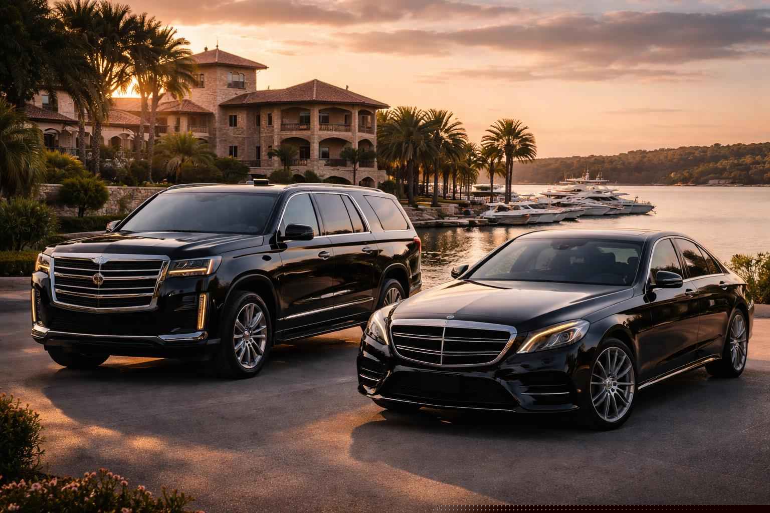 Luxury Black Cars in Horseshoe Bay Texas