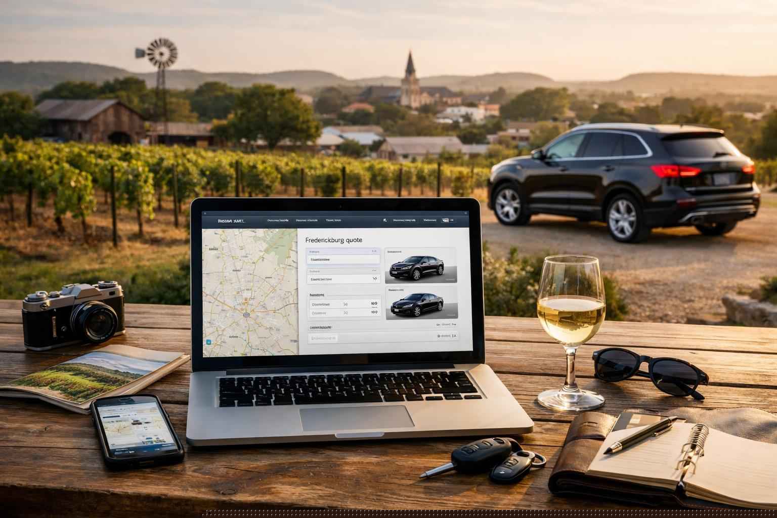 How Do I Get an Instant Quote for a Trip in Fredericksburg Texas