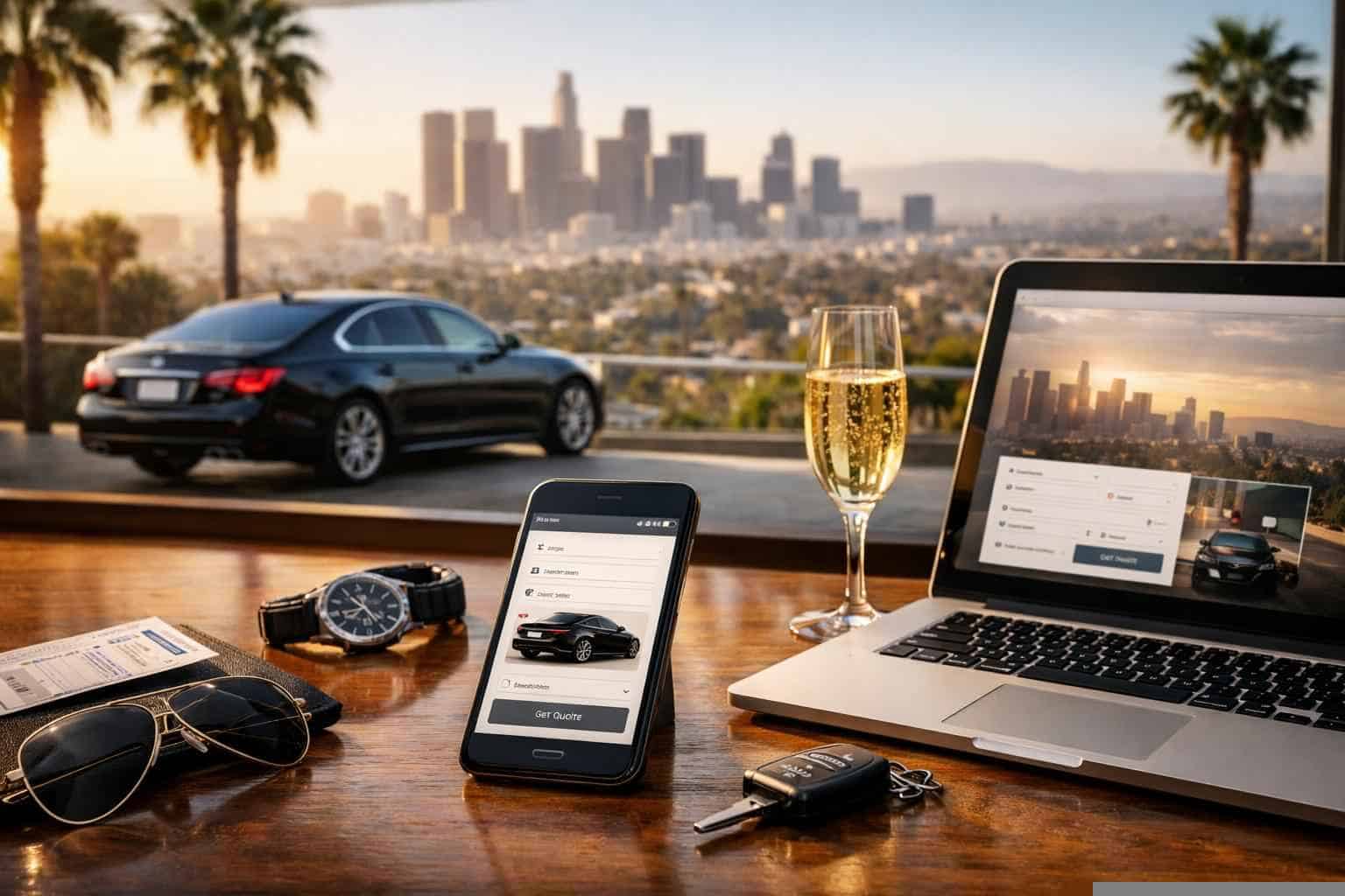 How do I get an instant quote for a trip in Los Angeles California?