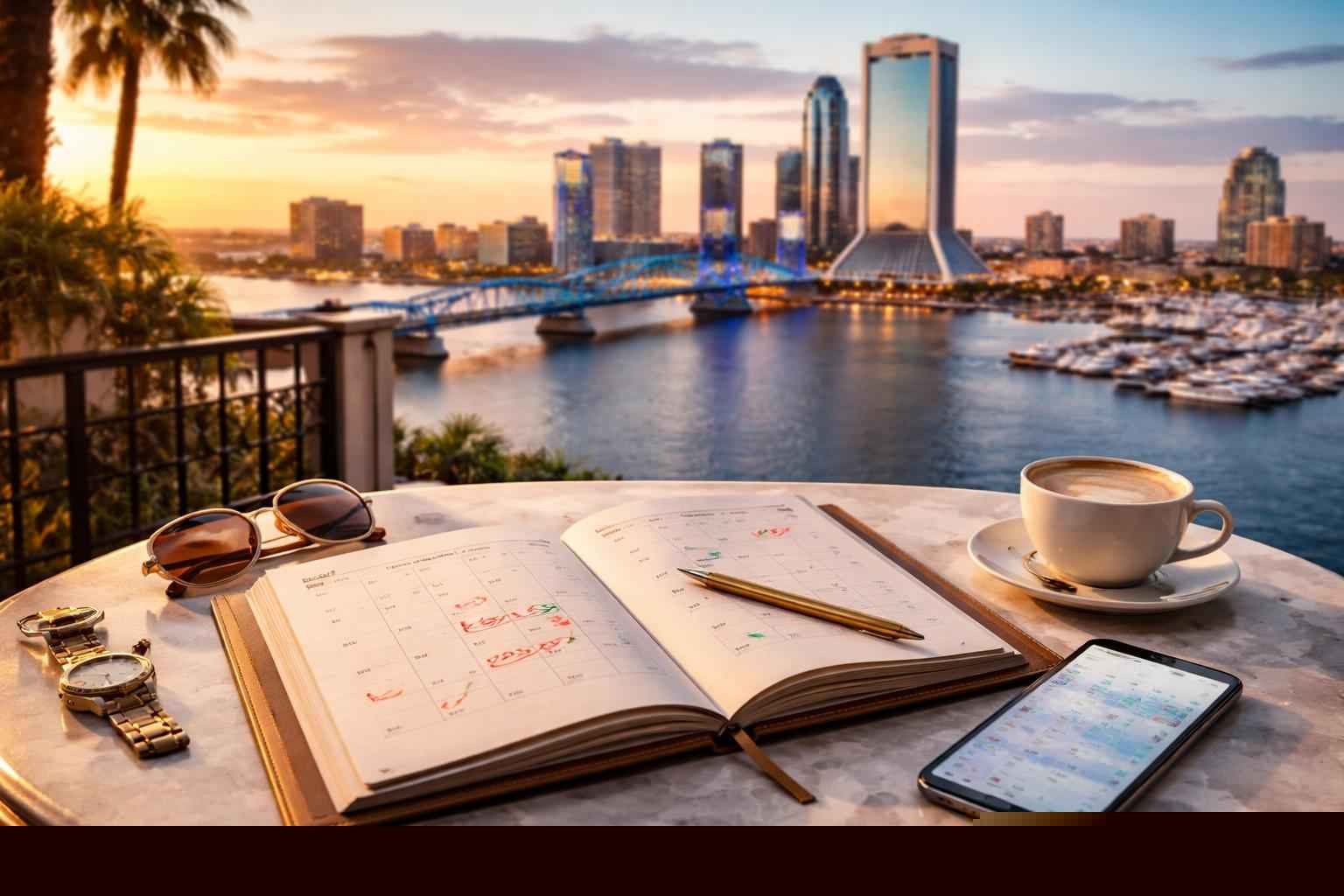 How far in advance should I reserve peak dates in Jacksonville Florida?