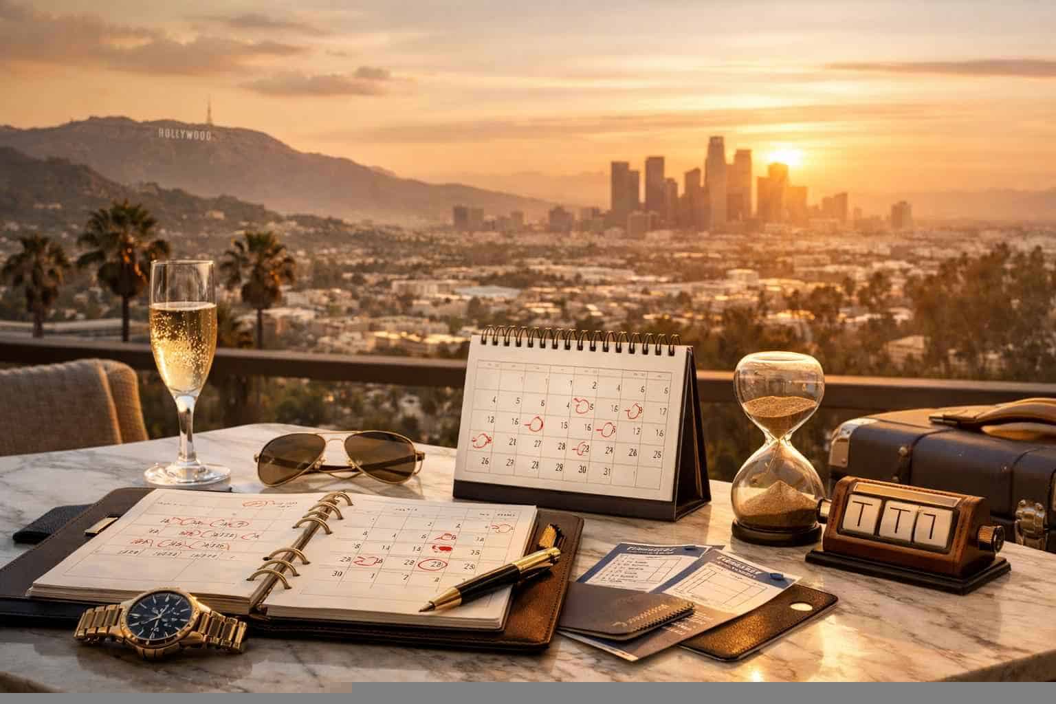 How far in advance should I reserve peak dates in Los Angeles California?