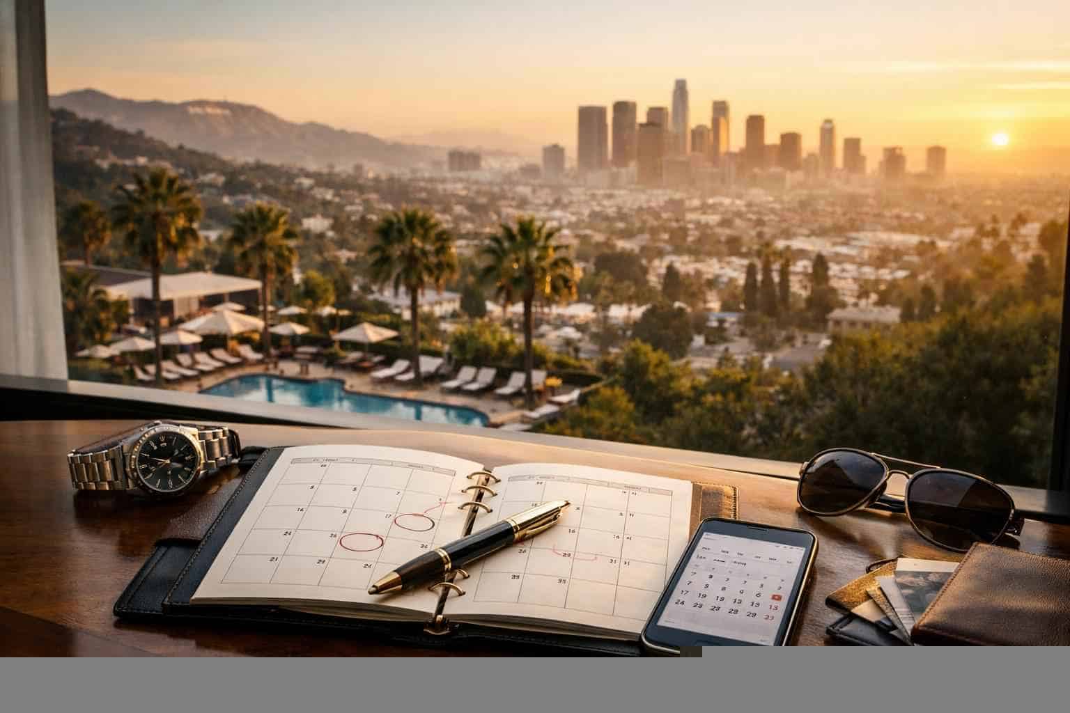 How far in advance should I reserve peak dates in Los Angeles California?