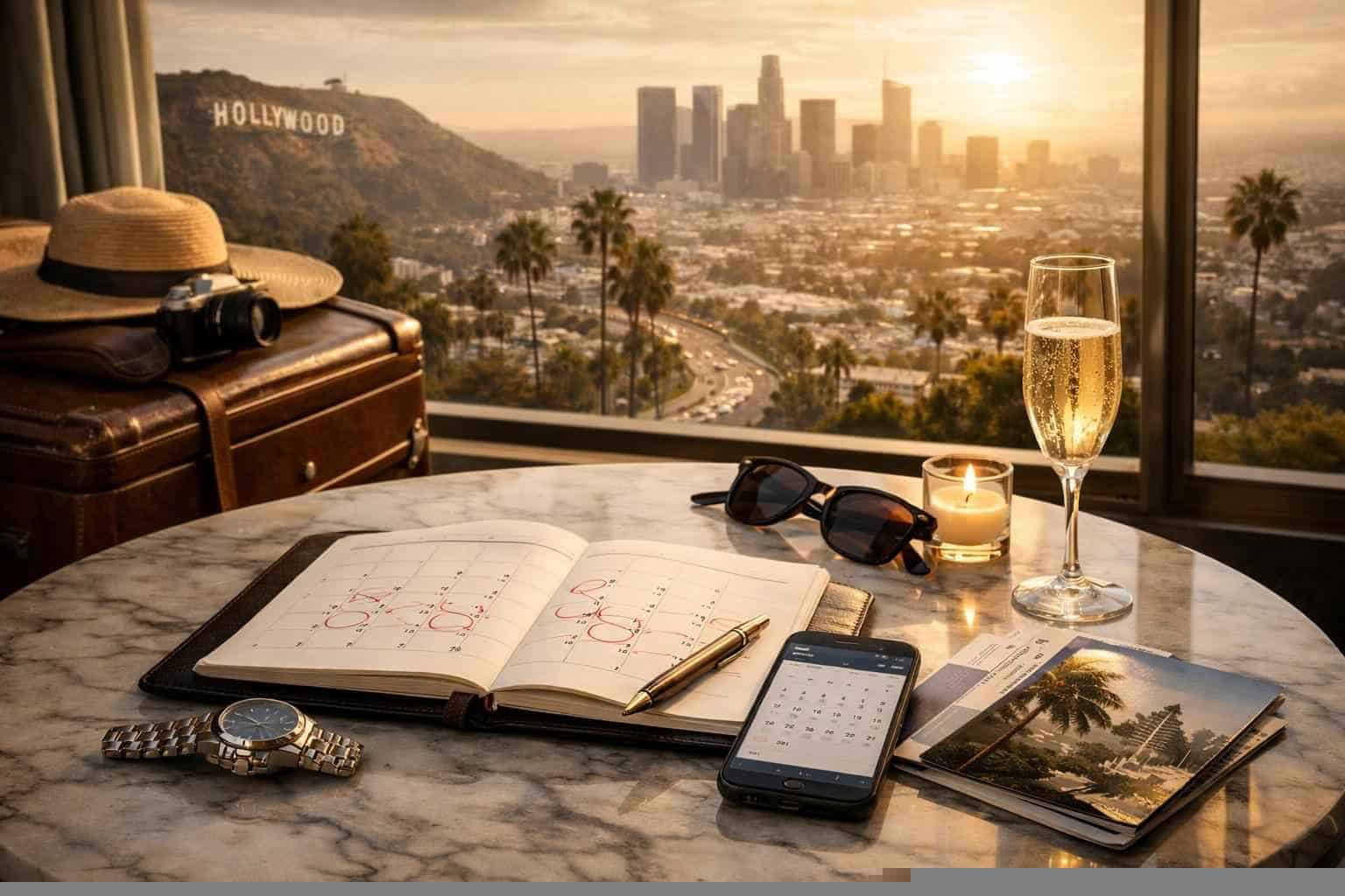 How far in advance should I reserve peak dates in Los Angeles California?
