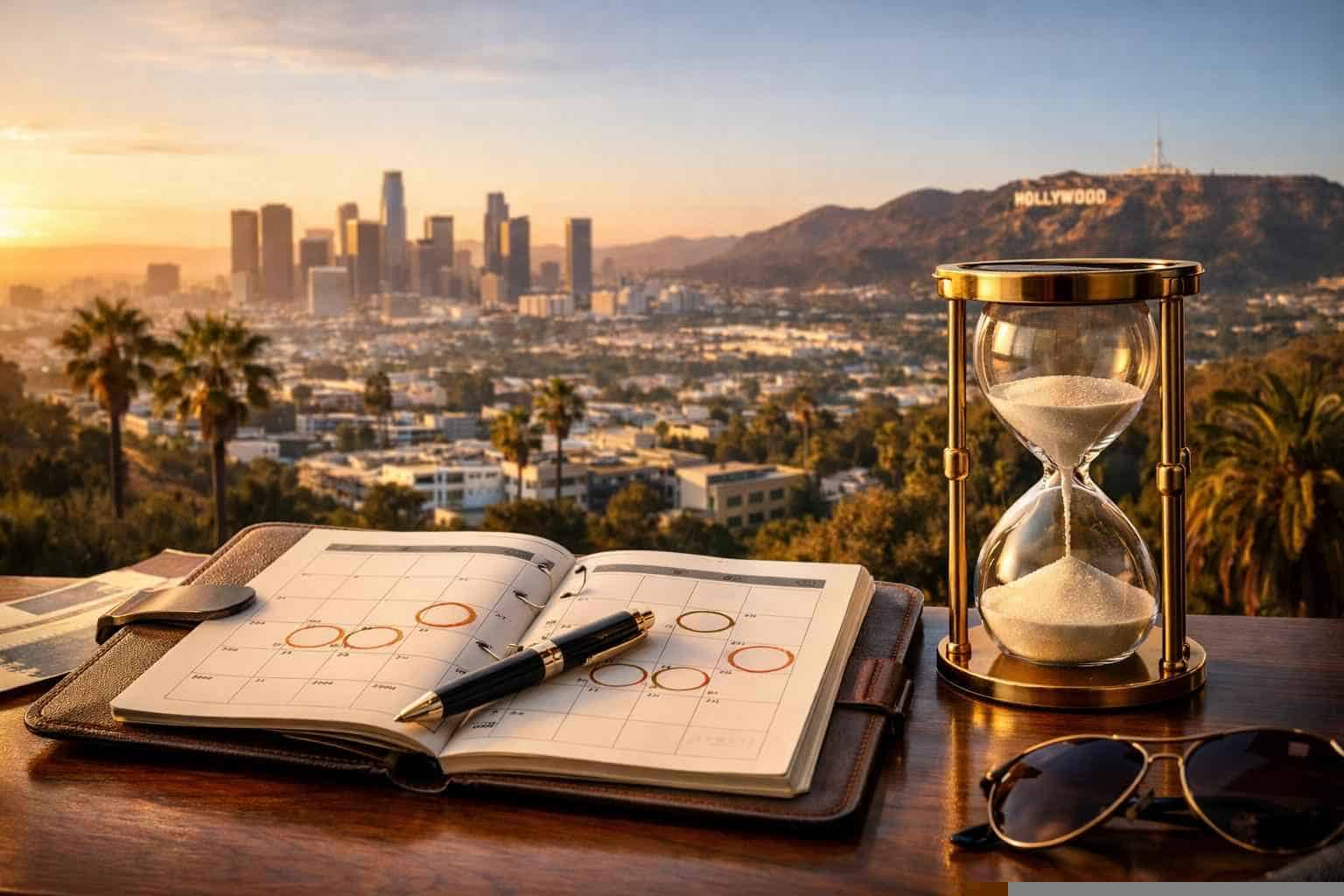 How far in advance should I reserve peak dates in Los Angeles California?