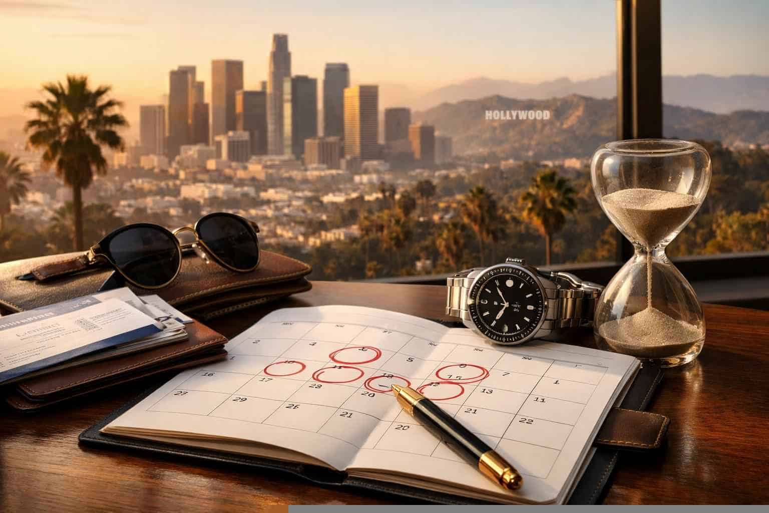 How far in advance should I reserve peak dates in Los Angeles California?