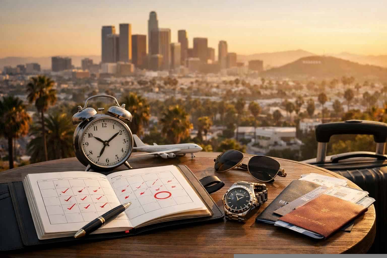 How far in advance should I reserve peak dates in Los Angeles California?