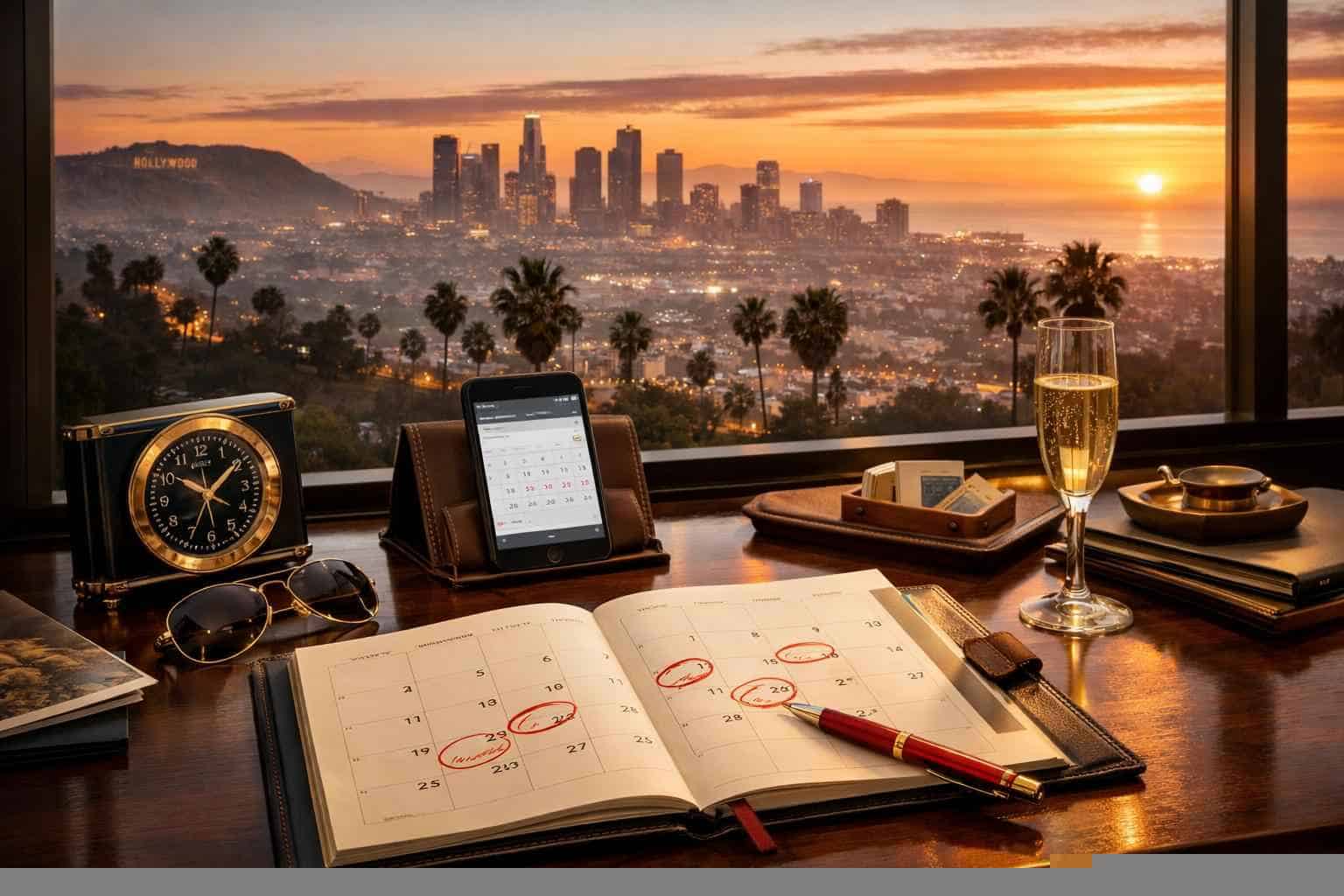 How far in advance should I reserve peak dates in Los Angeles California?