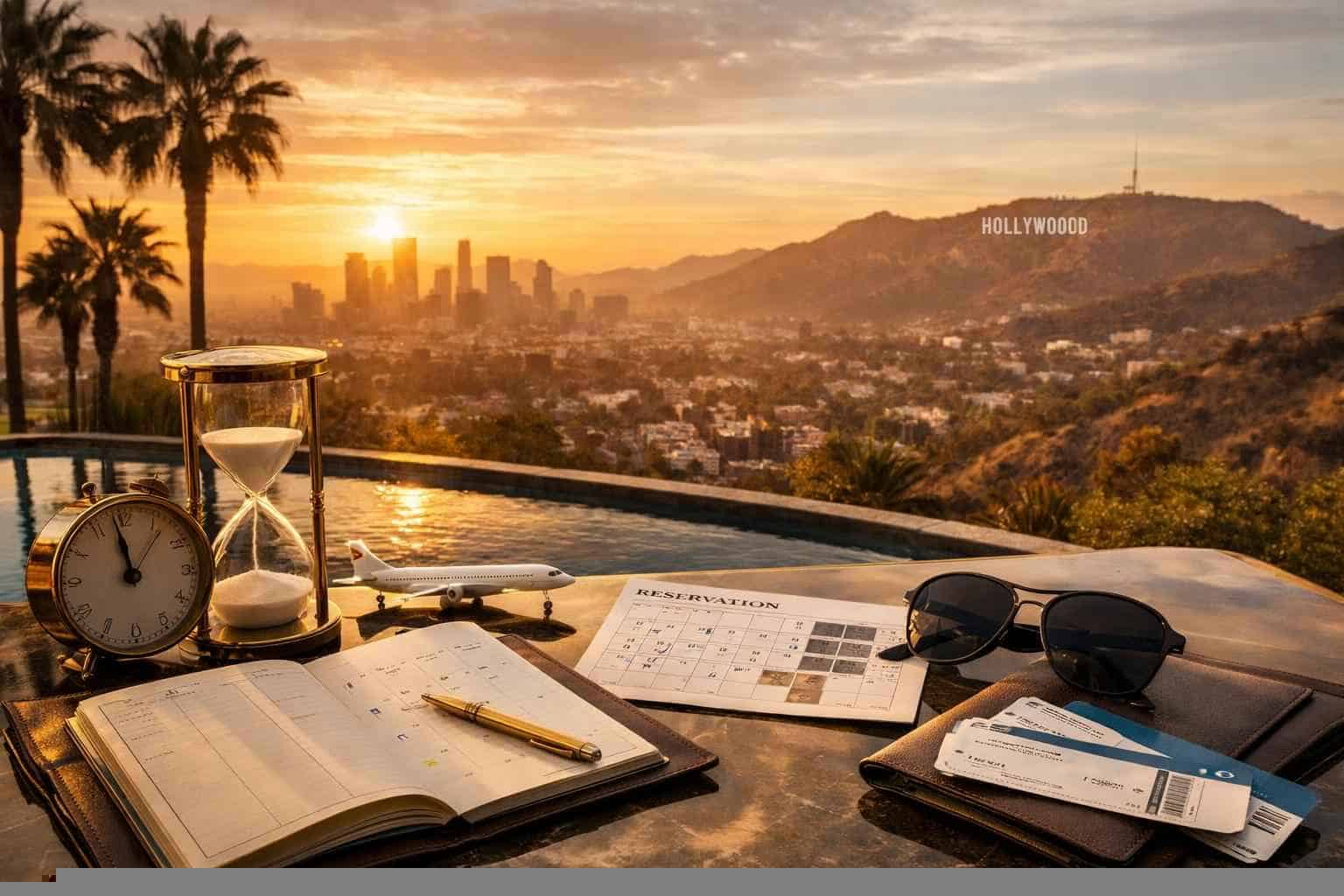 How far in advance should I reserve peak dates in Los Angeles California?