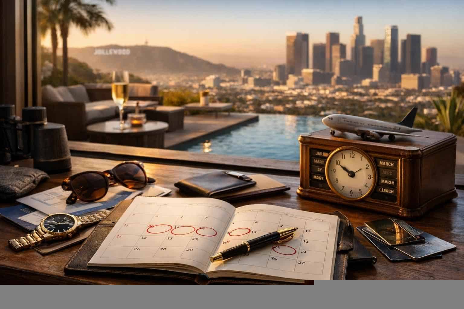 How far in advance should I reserve peak dates in Los Angeles California