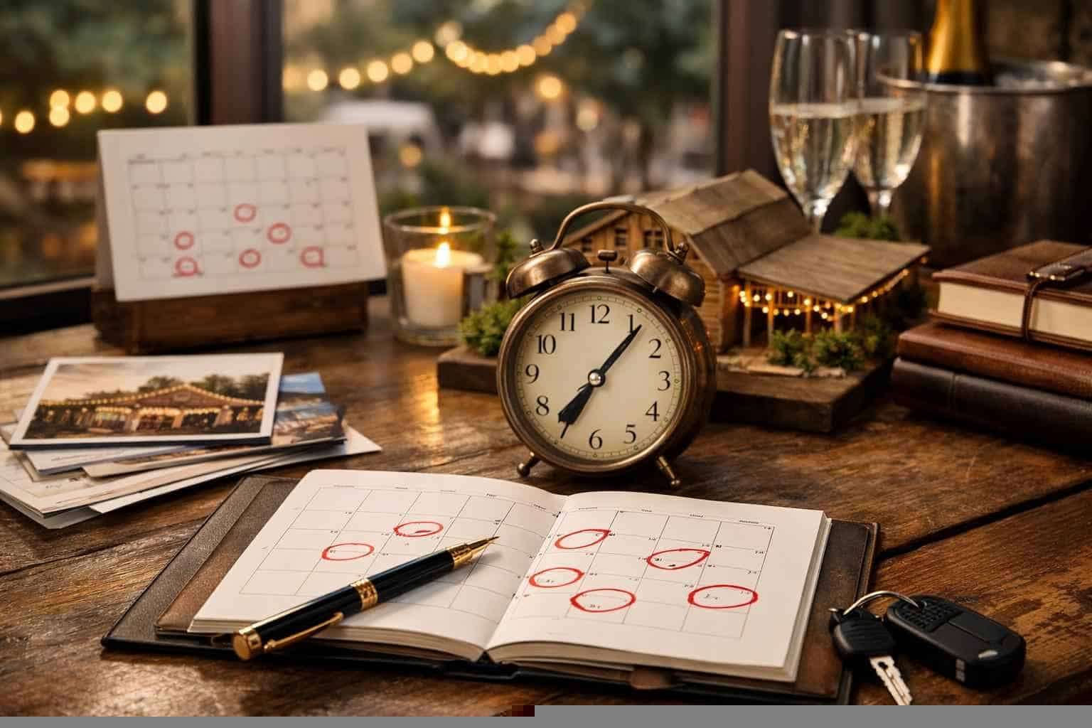 How far in advance should I reserve peak dates in McKinney Texas?