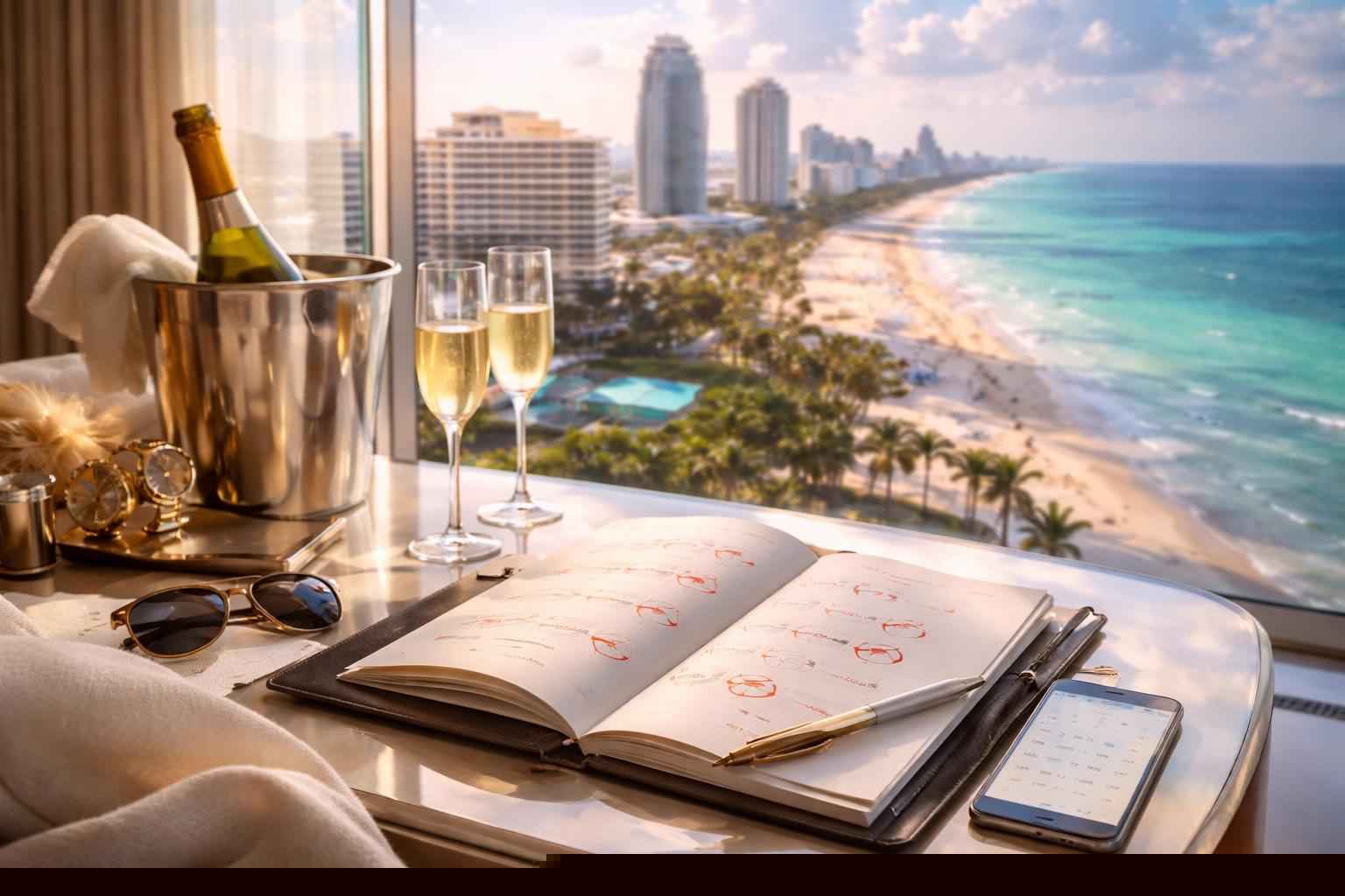 How far in advance should I reserve peak dates in Miami Florida?