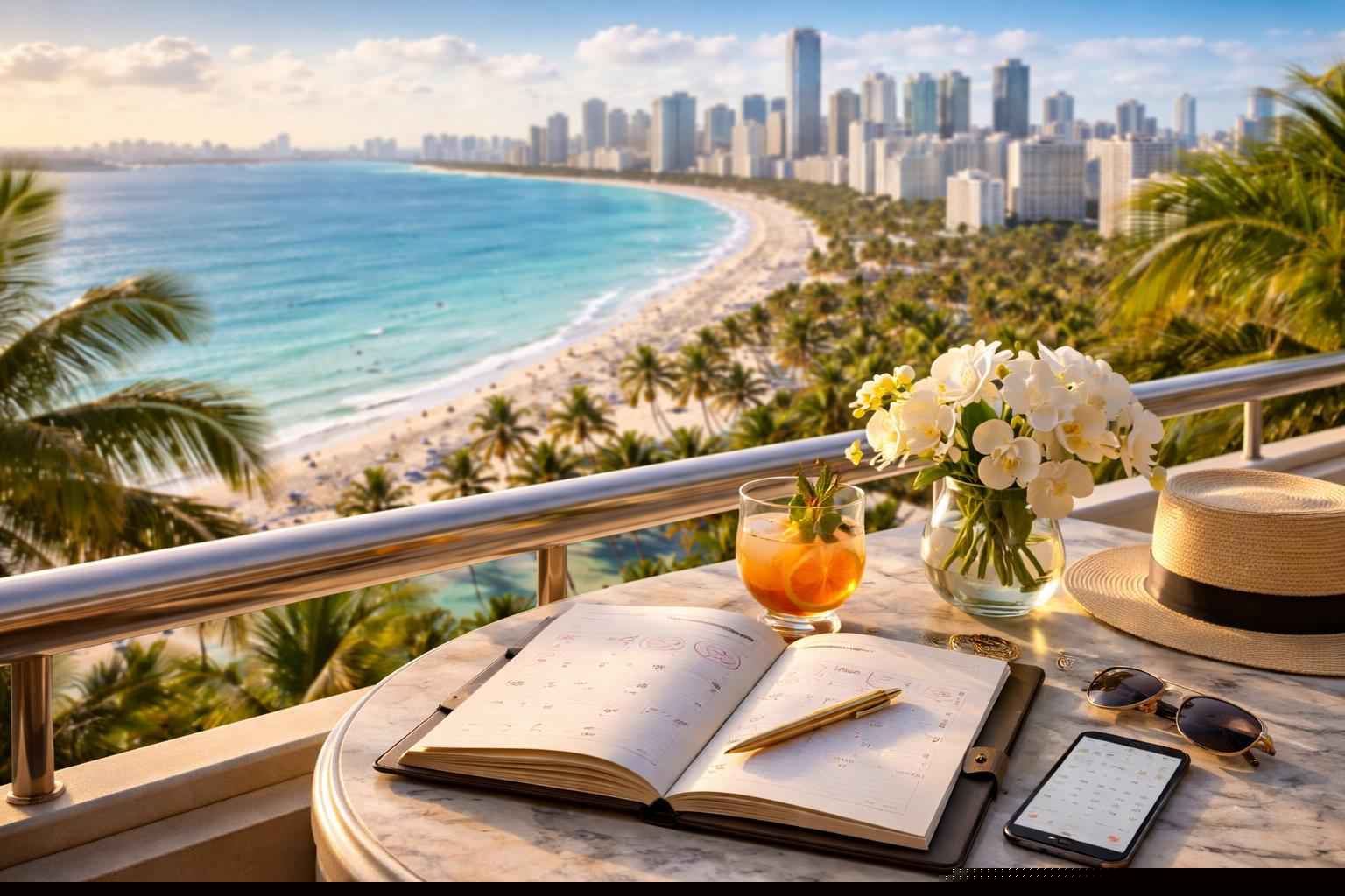 How far in advance should I reserve peak dates in Miami Florida?
