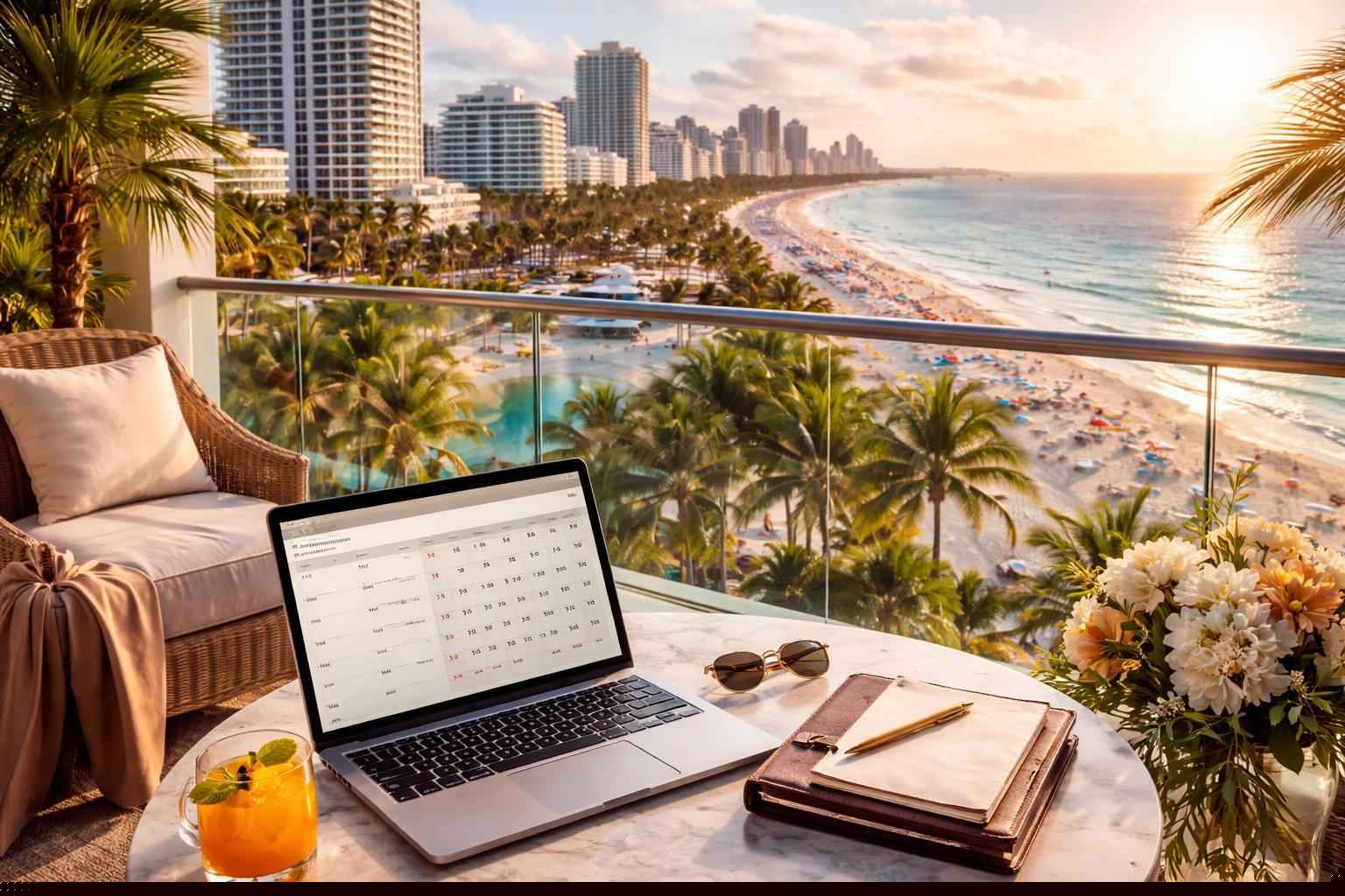 How far in advance should I reserve peak dates in Miami Florida?