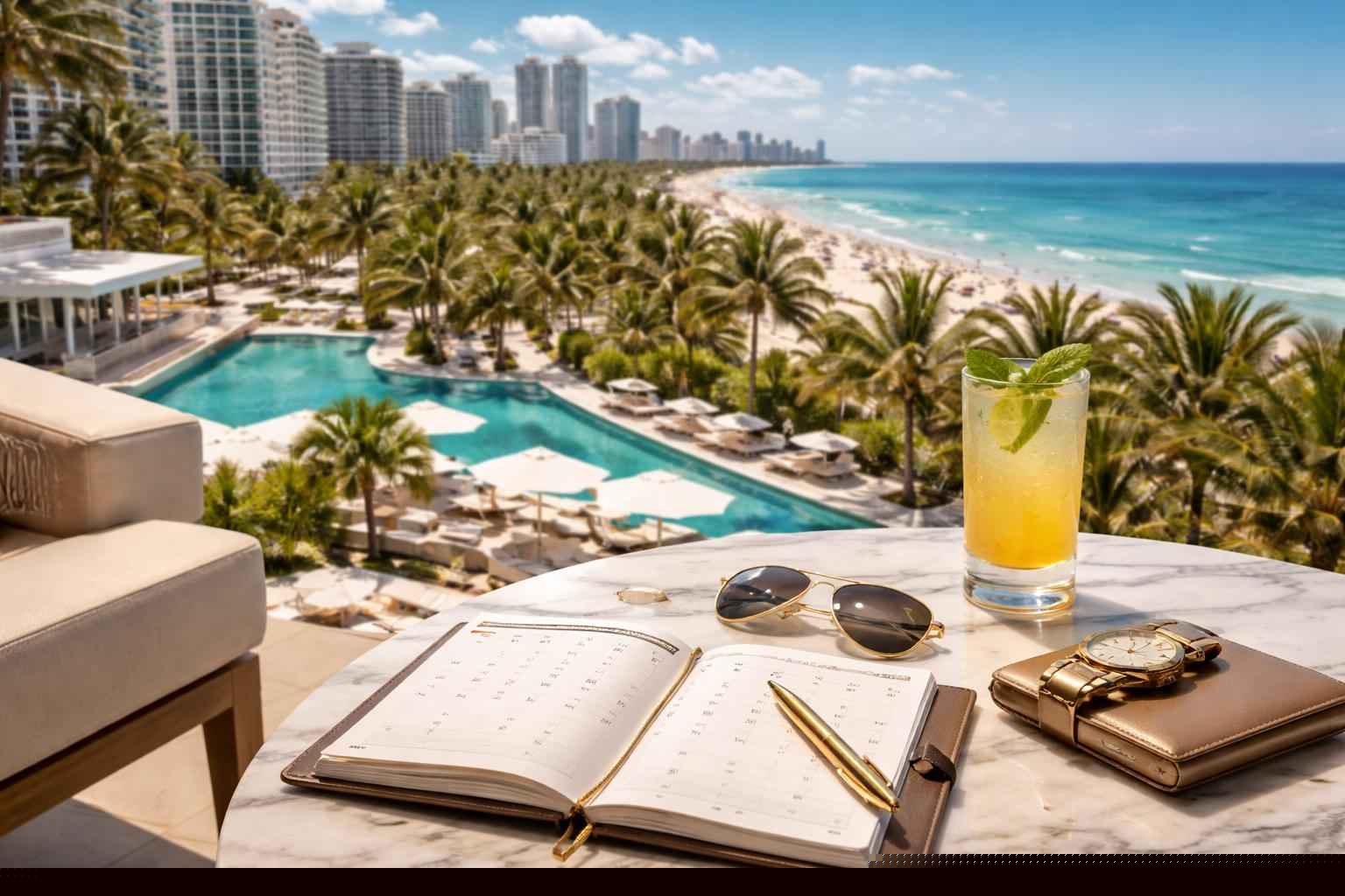 How far in advance should I reserve peak dates in Miami Florida