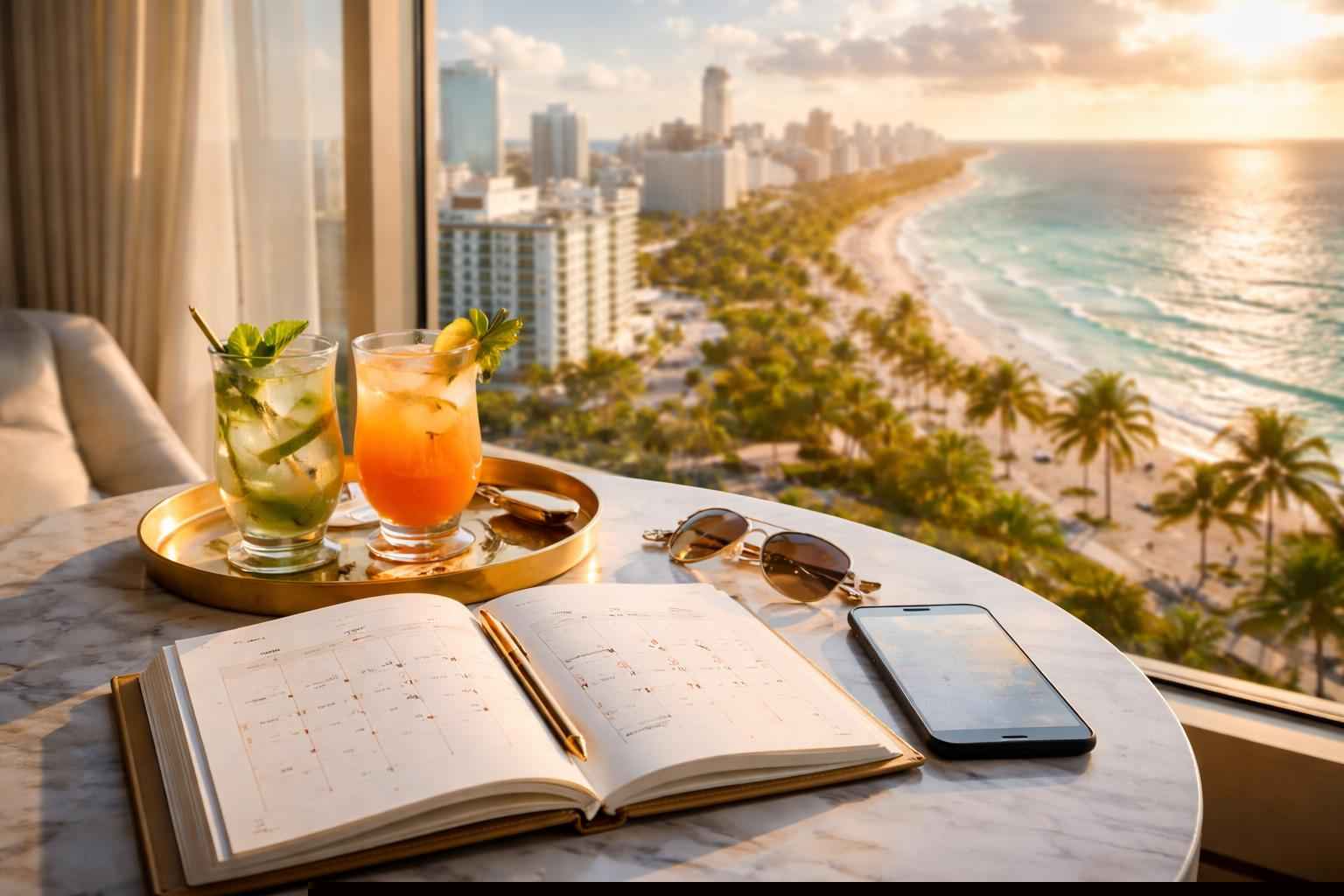 How far in advance should I reserve peak dates in Miami Florida?